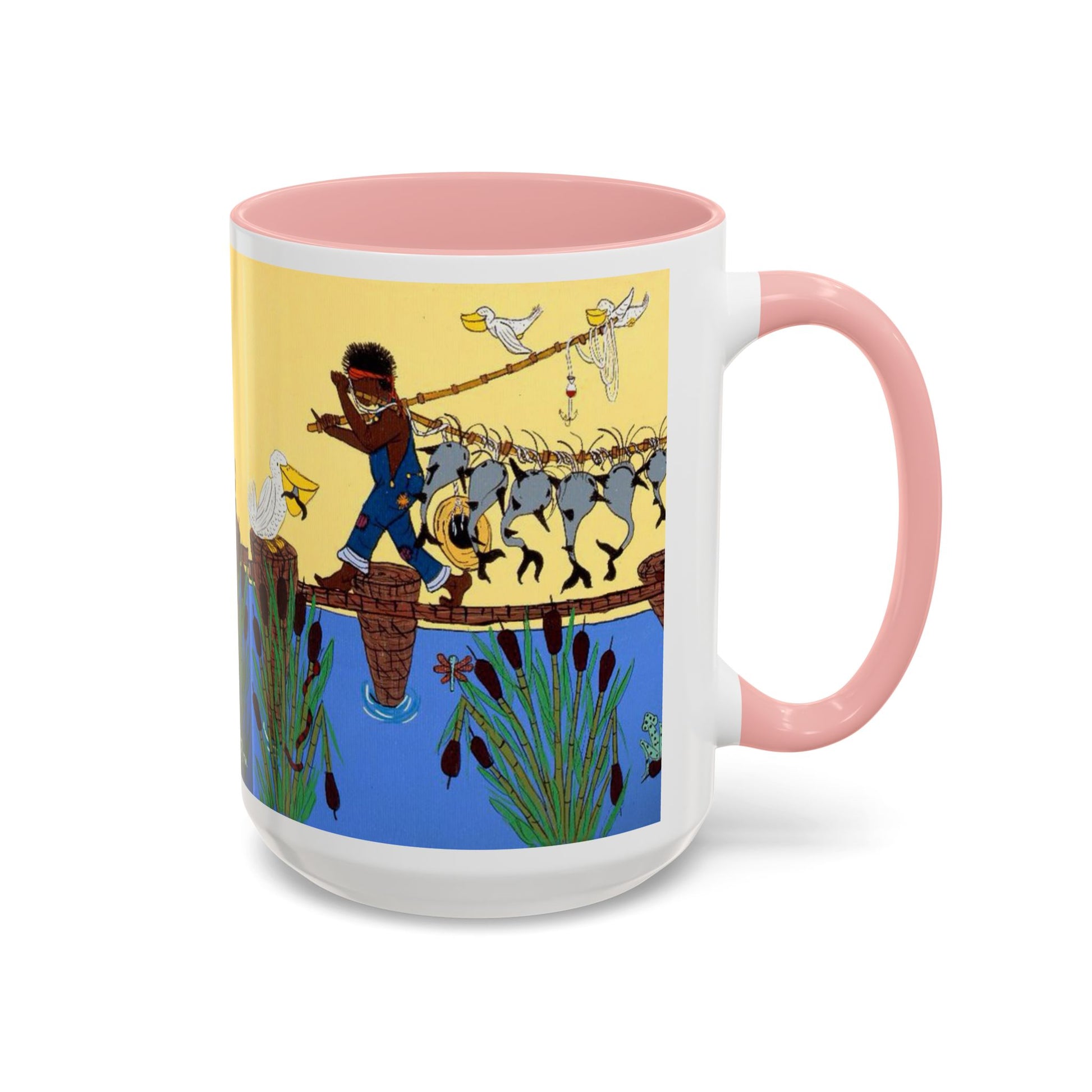 Vibrant Accent Coffee Mug with Artistic Farm Scene, Unique Gift for Farmers, Cozy Mornings, Home Decor, 11oz & 15oz