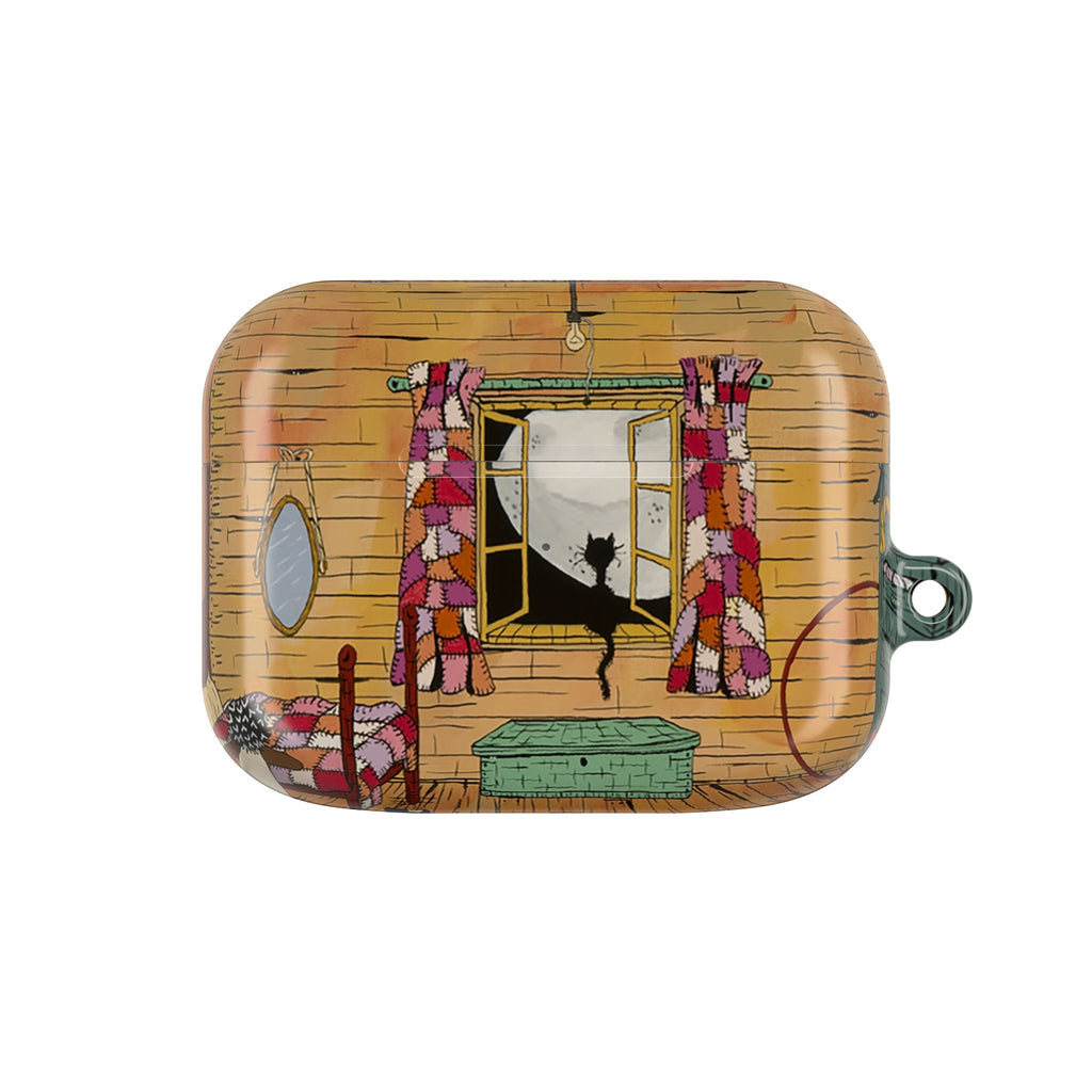 Charming Cat AirPod Case, Cute Cat Owner Gift, Customizable AirPods Cover, Gift for Animal Lovers, Unique Cat Art Case