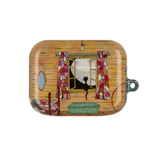 Charming Cat AirPod Case, Cute Cat Owner Gift, Customizable AirPods Cover, Gift for Animal Lovers, Unique Cat Art Case