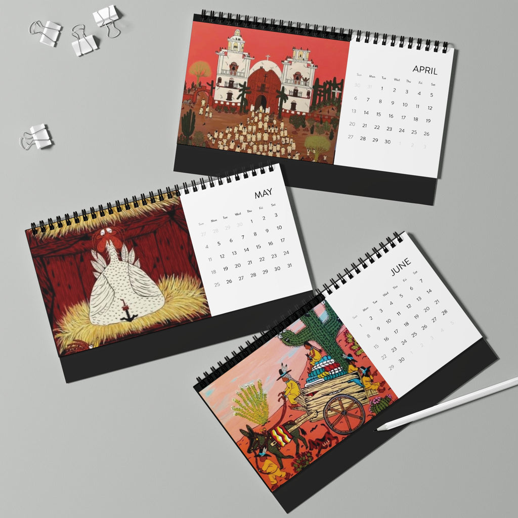 Desktop Calendar (2025 grid)