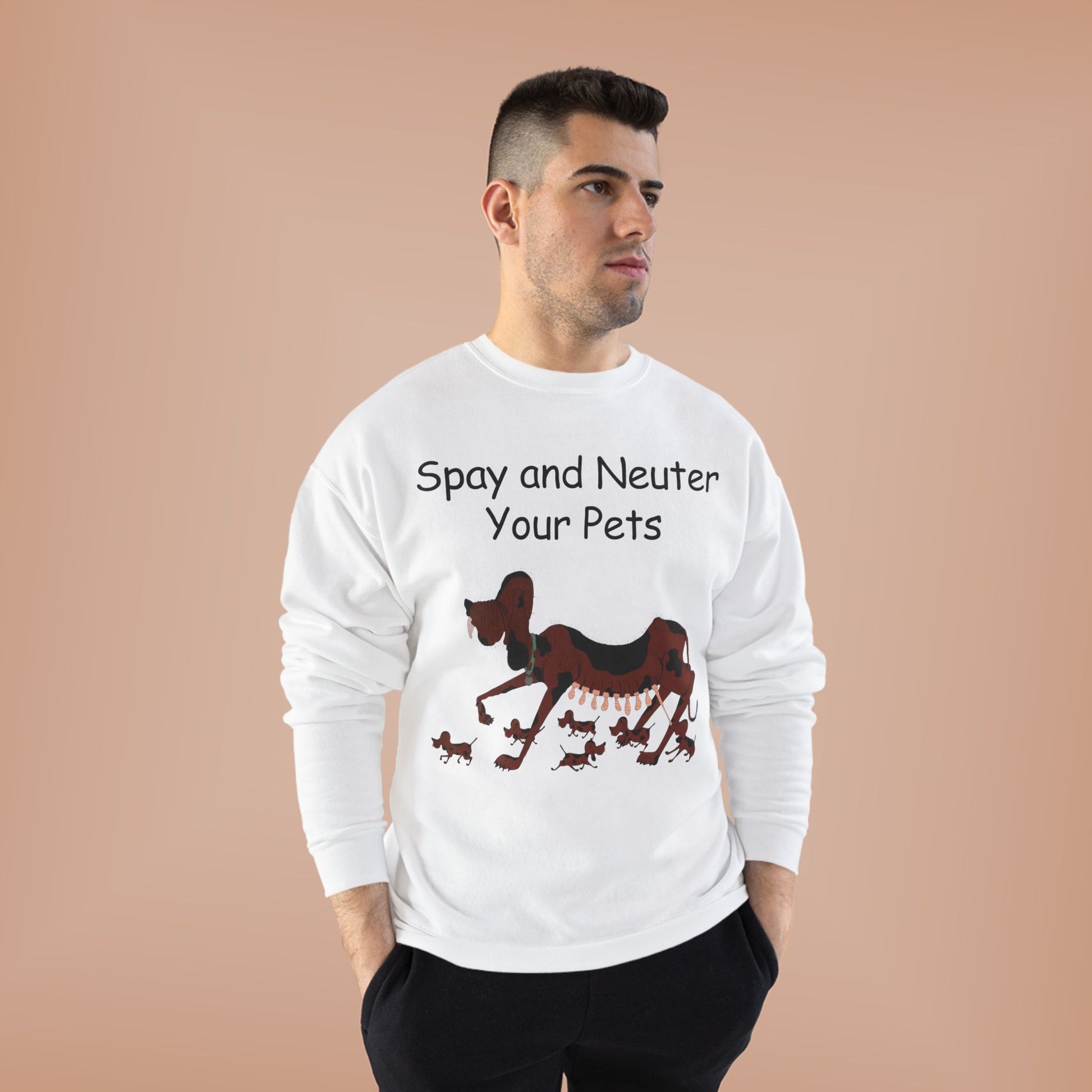 Pet Care Awareness Sweatshirt - Spay and Neuter Your Pets, Animal Lover Gift, Eco-Friendly Fashion, Dog Owner Apparel, Pet Advocacy Clothing