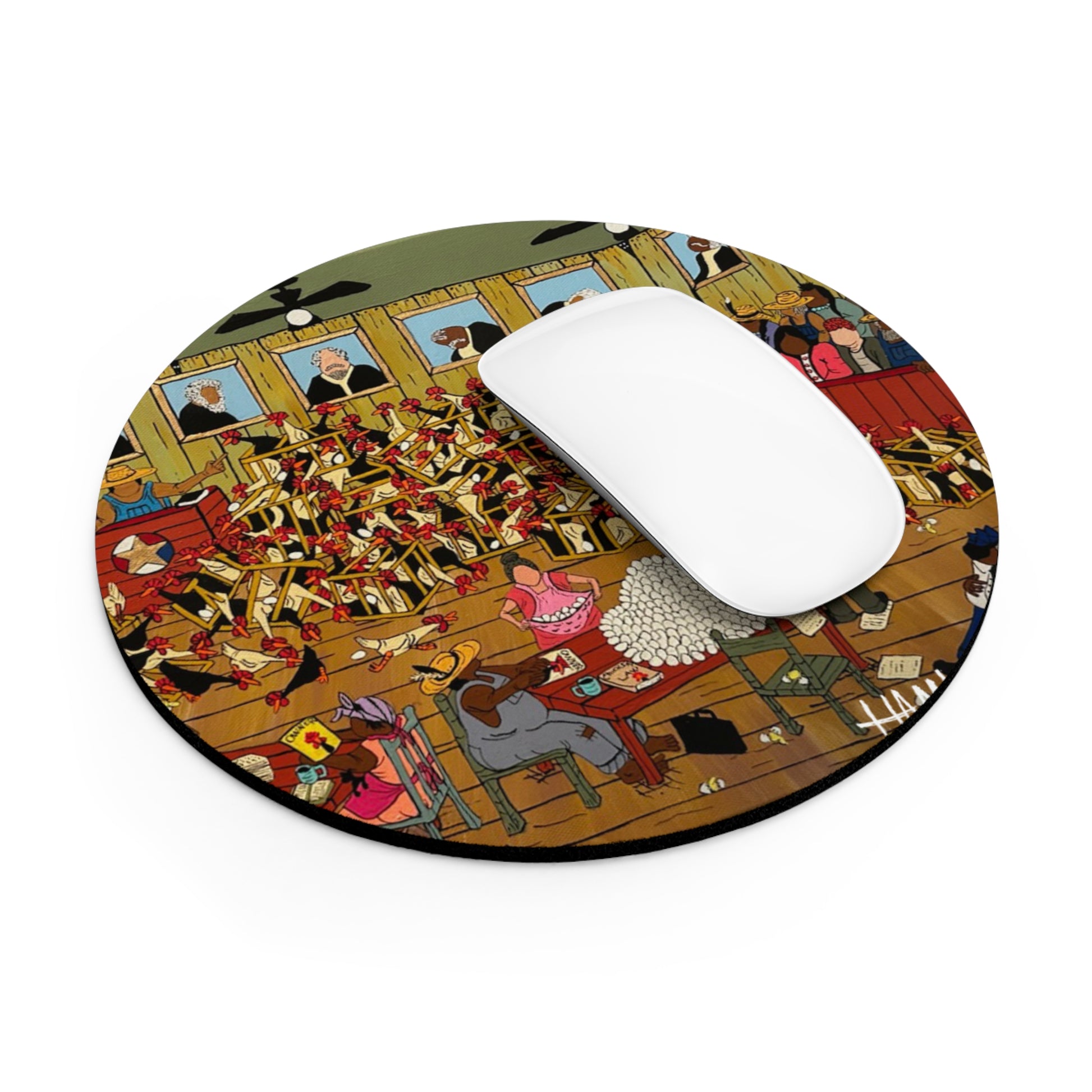 Whimsical Mouse Pad with Colorful Scene, Desk Accessory for Gamers, Office Gift, Fun Mousepad for Home & School