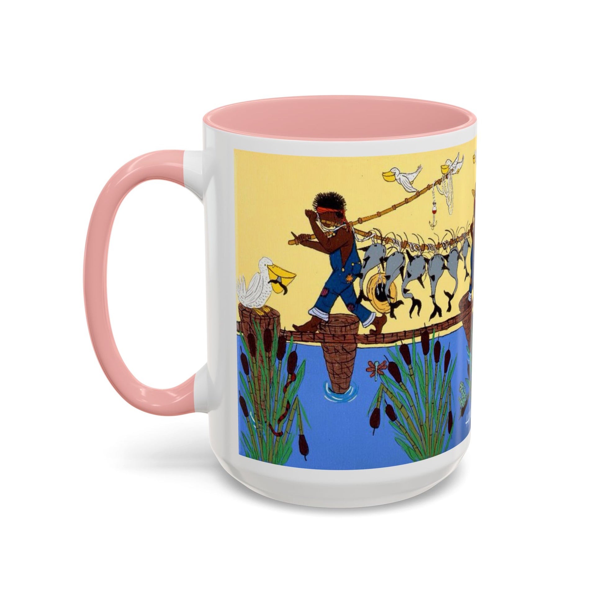 Vibrant Accent Coffee Mug with Artistic Farm Scene, Unique Gift for Farmers, Cozy Mornings, Home Decor, 11oz & 15oz