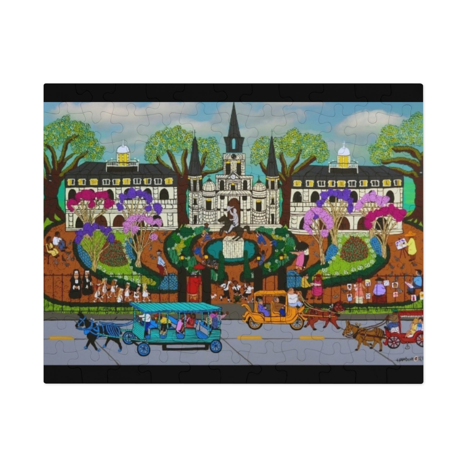 Vibrant Jigsaw Puzzle with Tin - Fun for Family Game Night, Unique Gift, Art Puzzle, Home Decor, Holiday Activity