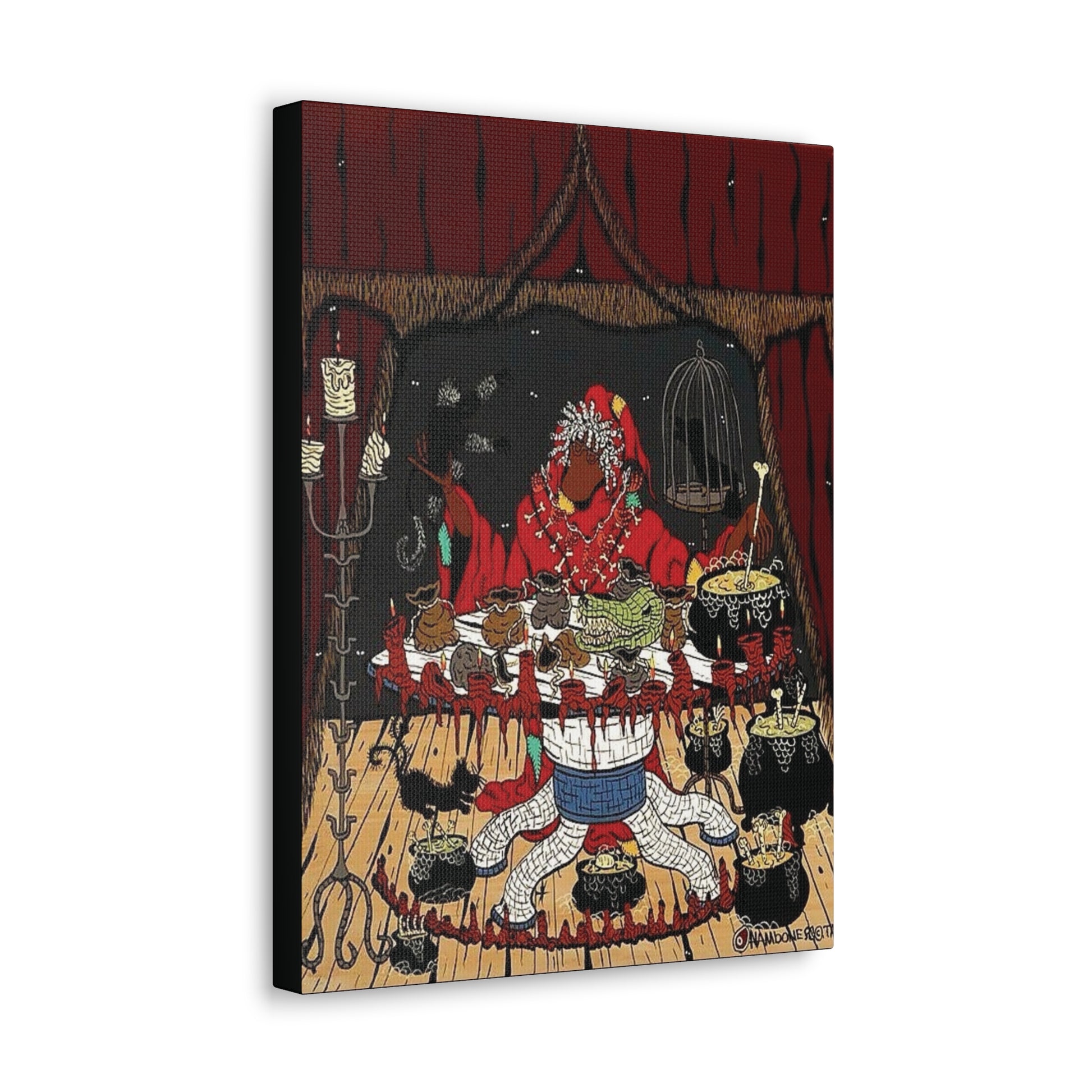 New Orleans Fortuneteller | Portrait Stretched Canvas Wall Art