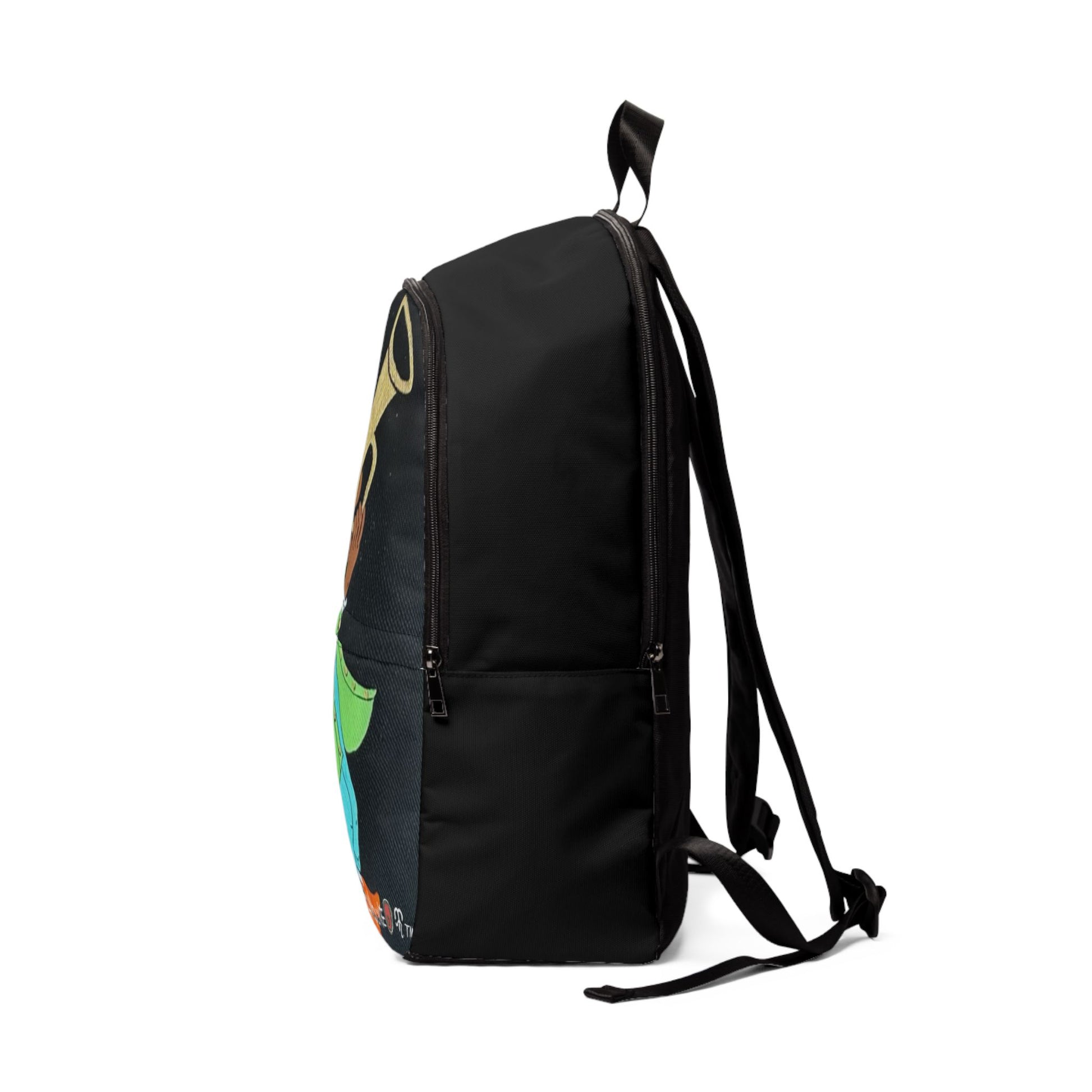 Jazz-Inspired Unisex Fabric Backpack, Trendy School Bag, Funky Music Lover Gift, Stylish Everyday Backpack, Unique Travel Bag
