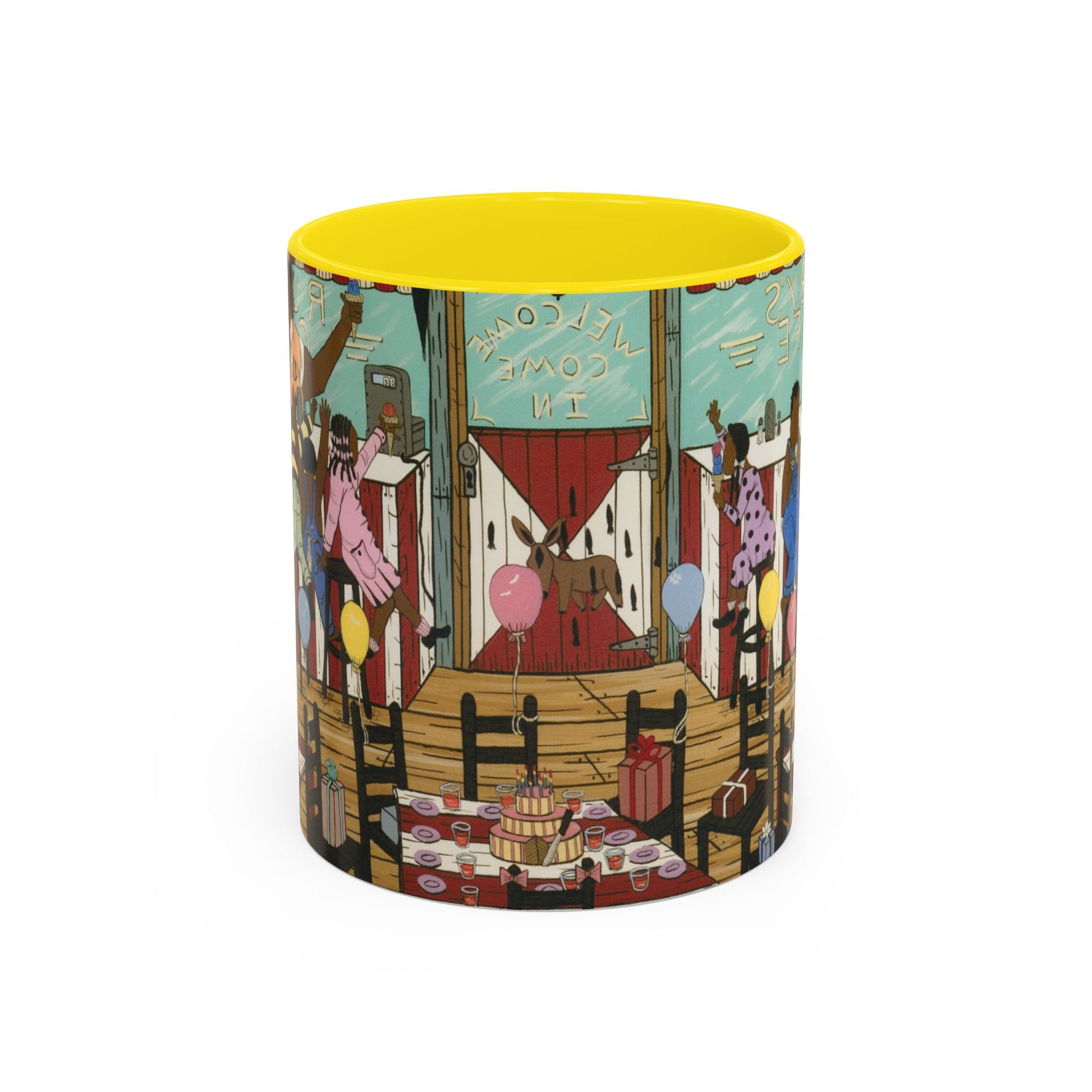 Vibrant Celebration Coffee Mug | Fun Party Decor | Unique Gift for Birthdays, Family Gatherings, Coffee Lovers, Home Office