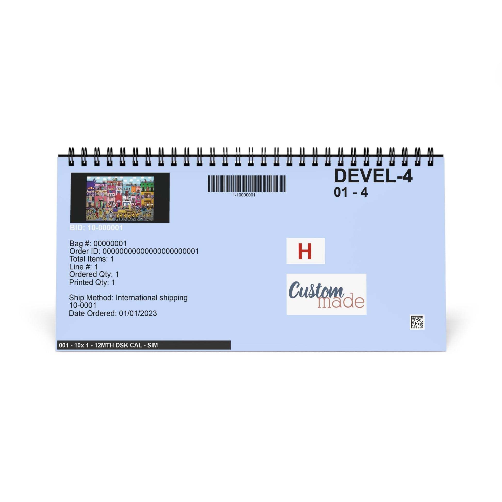 Desktop Calendar (2025 grid)