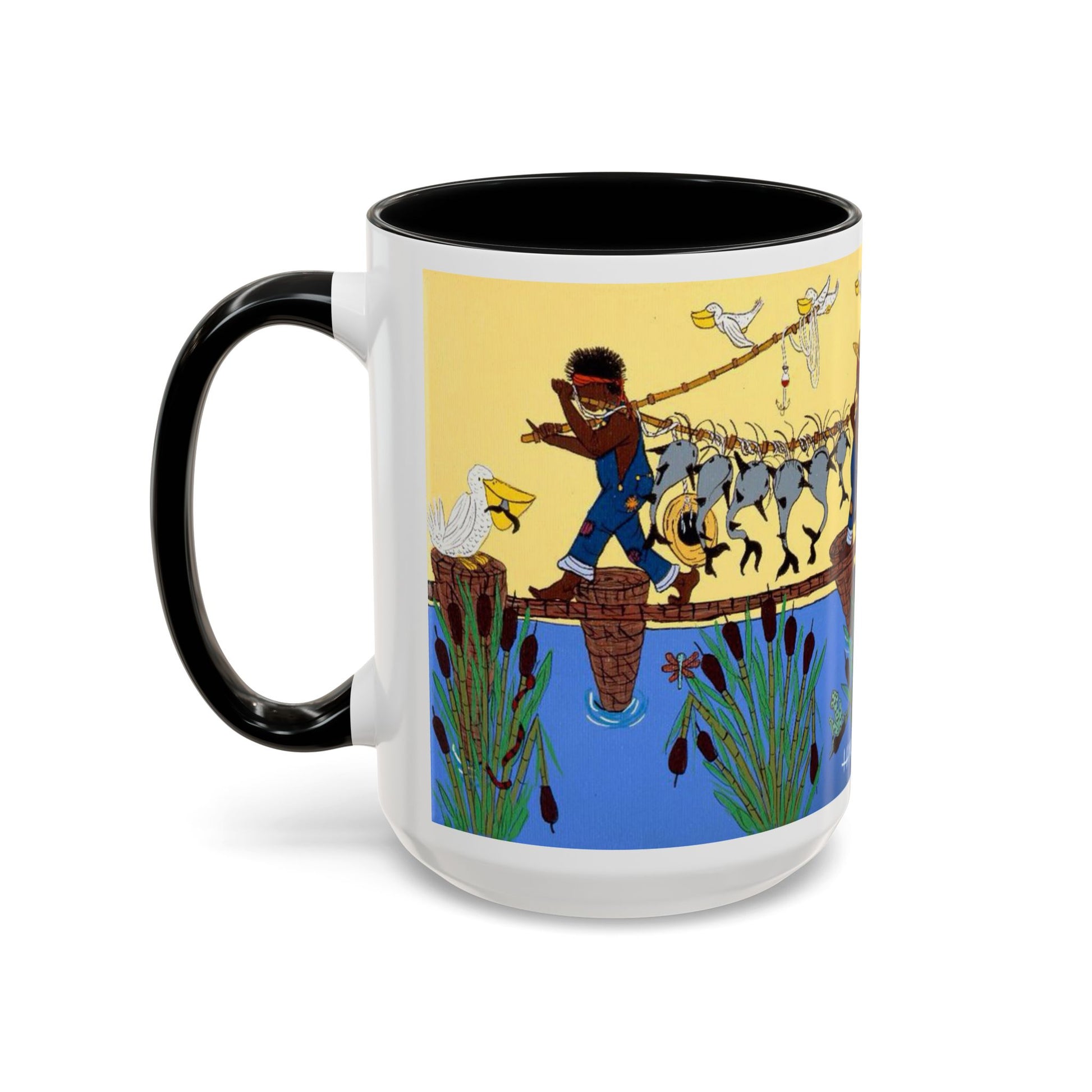 Vibrant Accent Coffee Mug with Artistic Farm Scene, Unique Gift for Farmers, Cozy Mornings, Home Decor, 11oz & 15oz