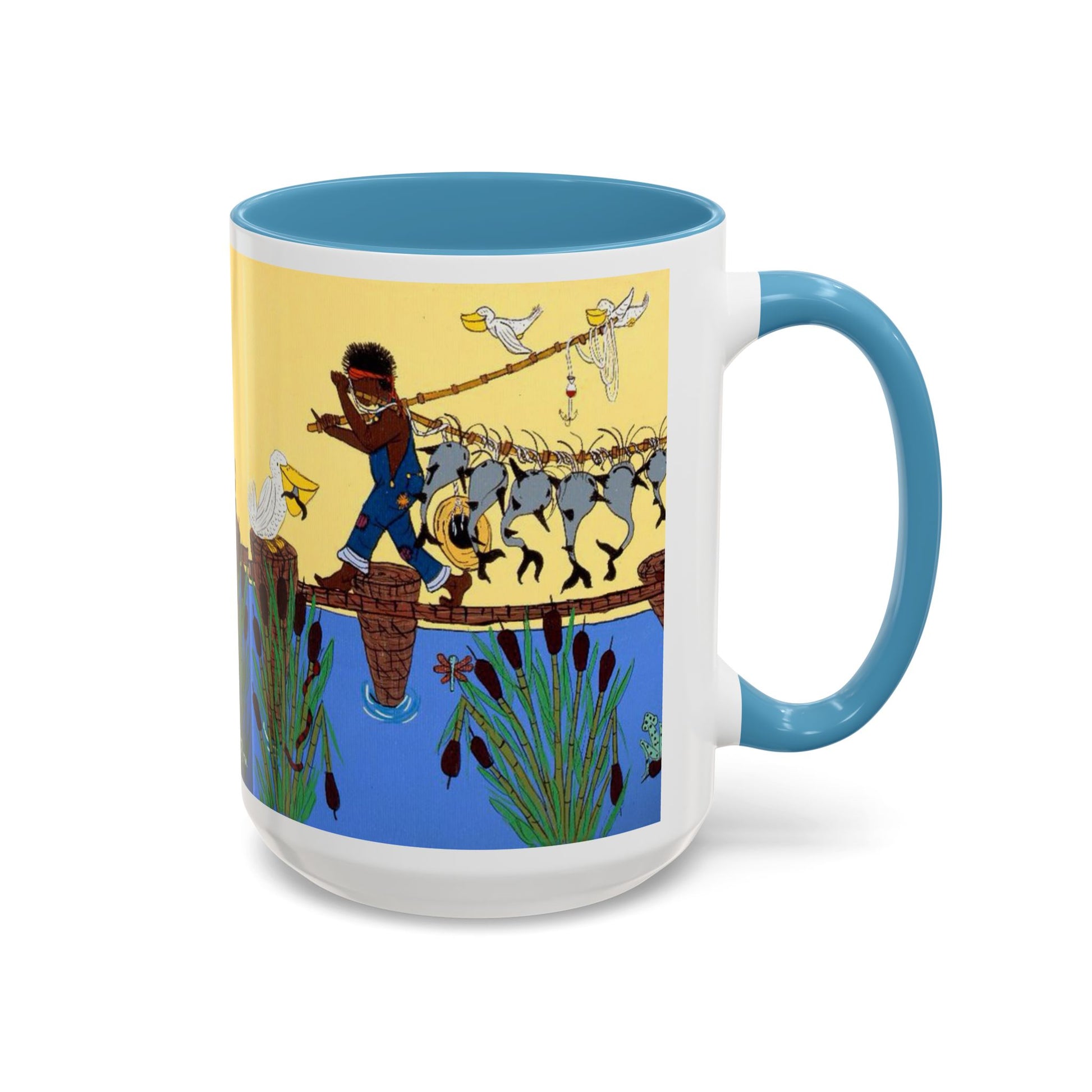Vibrant Accent Coffee Mug with Artistic Farm Scene, Unique Gift for Farmers, Cozy Mornings, Home Decor, 11oz & 15oz