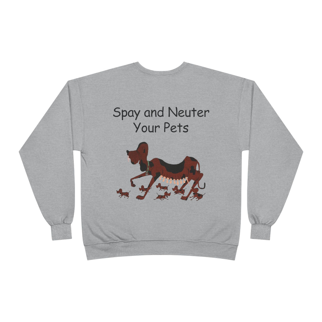 Pet Care Awareness Sweatshirt - Spay and Neuter Your Pets, Animal Lover Gift, Eco-Friendly Fashion, Dog Owner Apparel, Pet Advocacy Clothing
