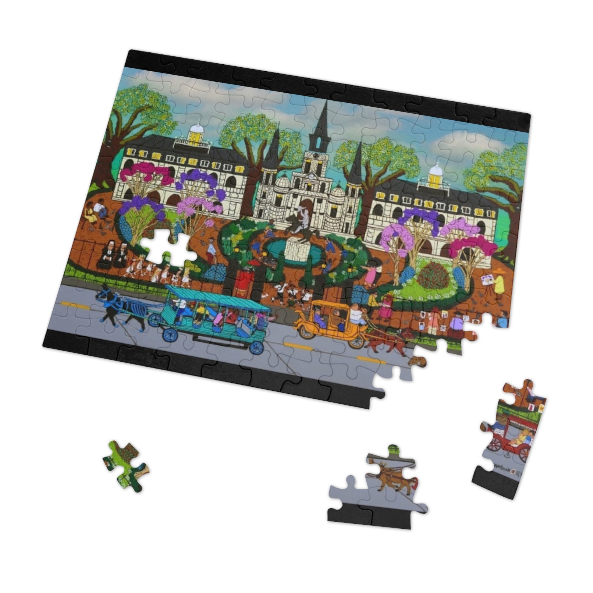Vibrant Jigsaw Puzzle with Tin - Fun for Family Game Night, Unique Gift, Art Puzzle, Home Decor, Holiday Activity