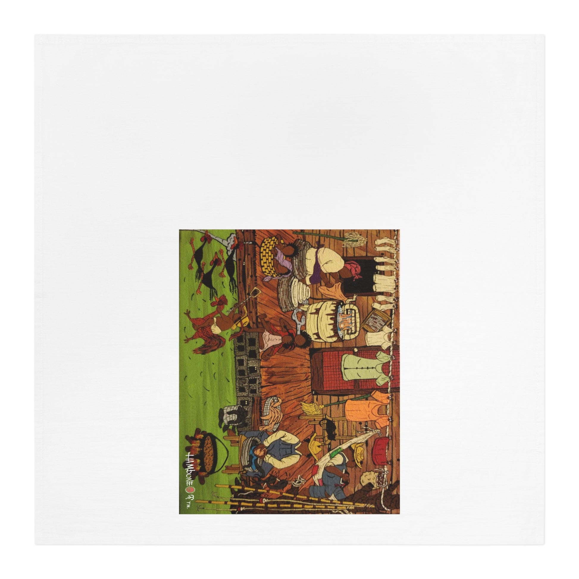 Colorful Kitchen Tea Towel, Fun Home Decor, Gift for Cooks, Vintage Style, Unique Kitchen Accessory, Housewarming Gift