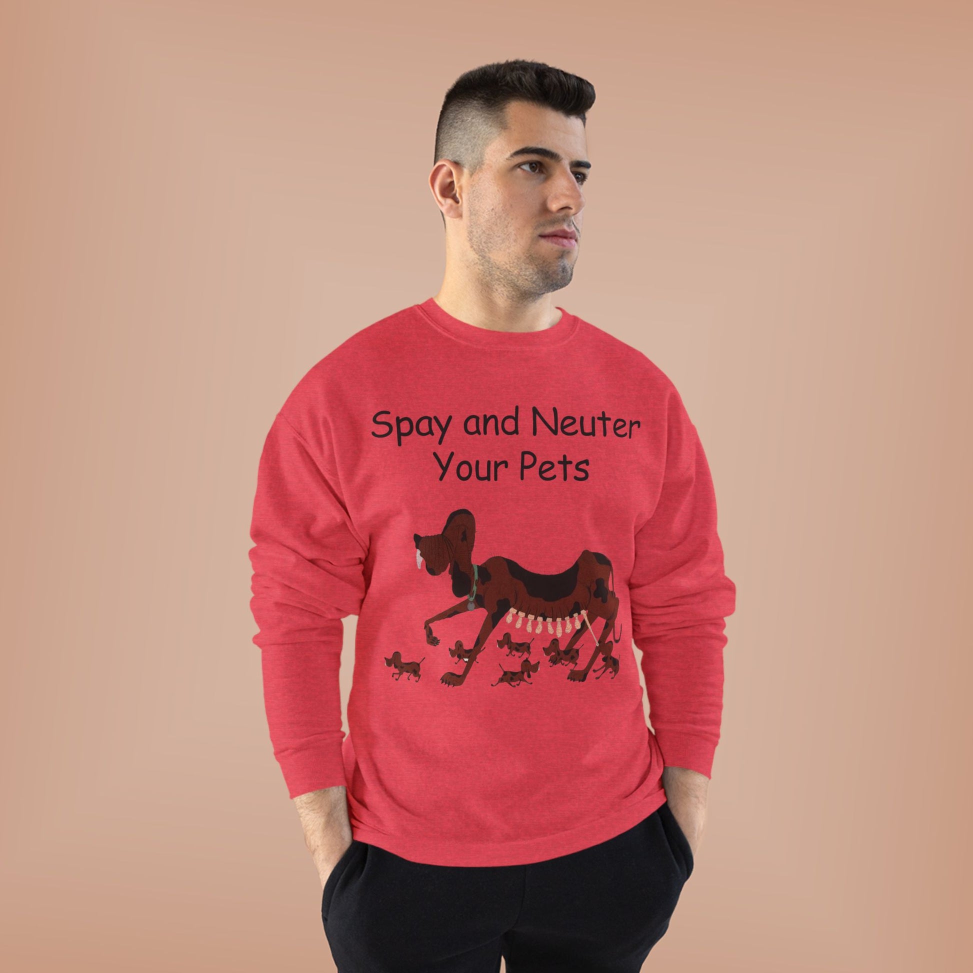 Pet Care Awareness Sweatshirt - Spay and Neuter Your Pets, Animal Lover Gift, Eco-Friendly Fashion, Dog Owner Apparel, Pet Advocacy Clothing