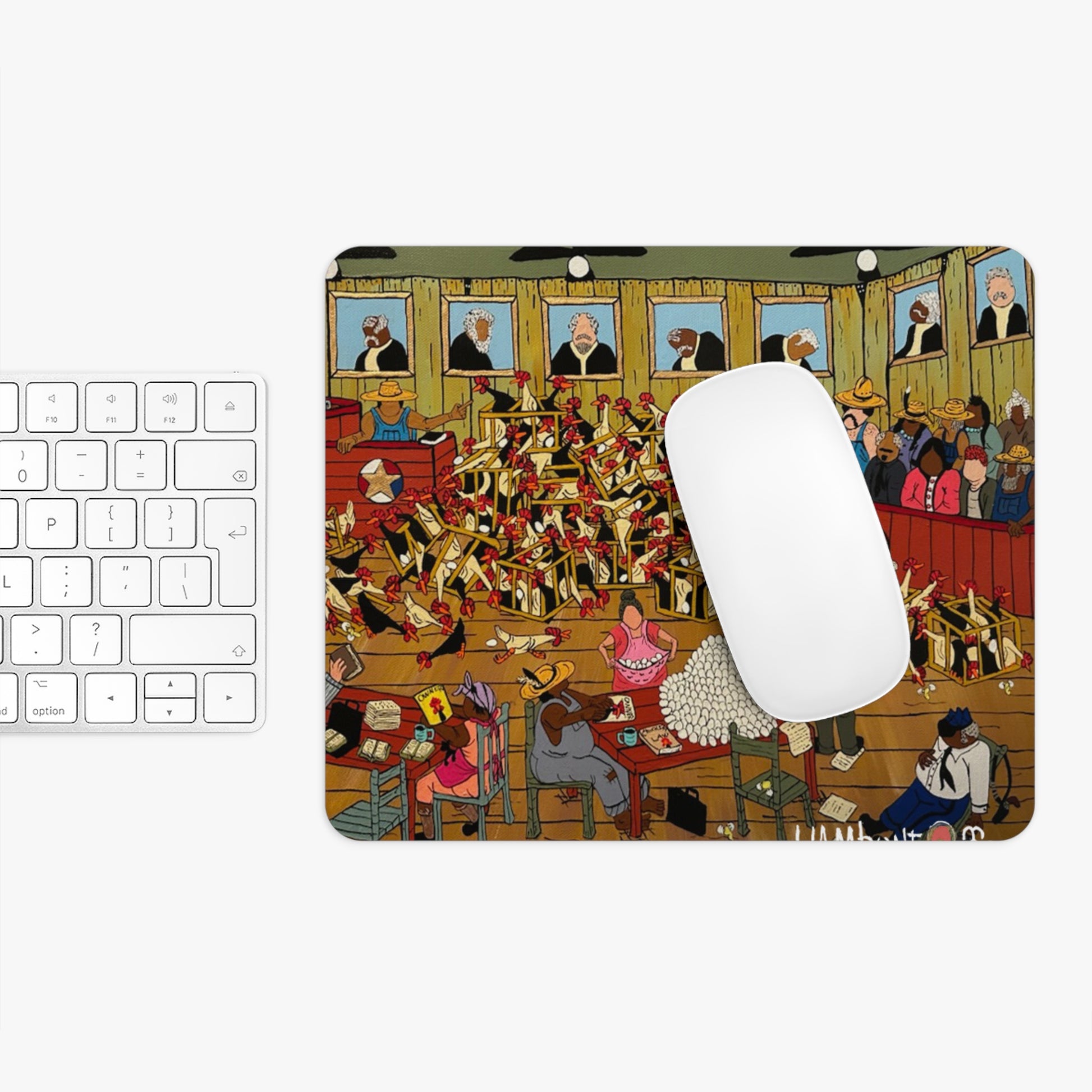 Whimsical Mouse Pad with Colorful Scene, Desk Accessory for Gamers, Office Gift, Fun Mousepad for Home & School