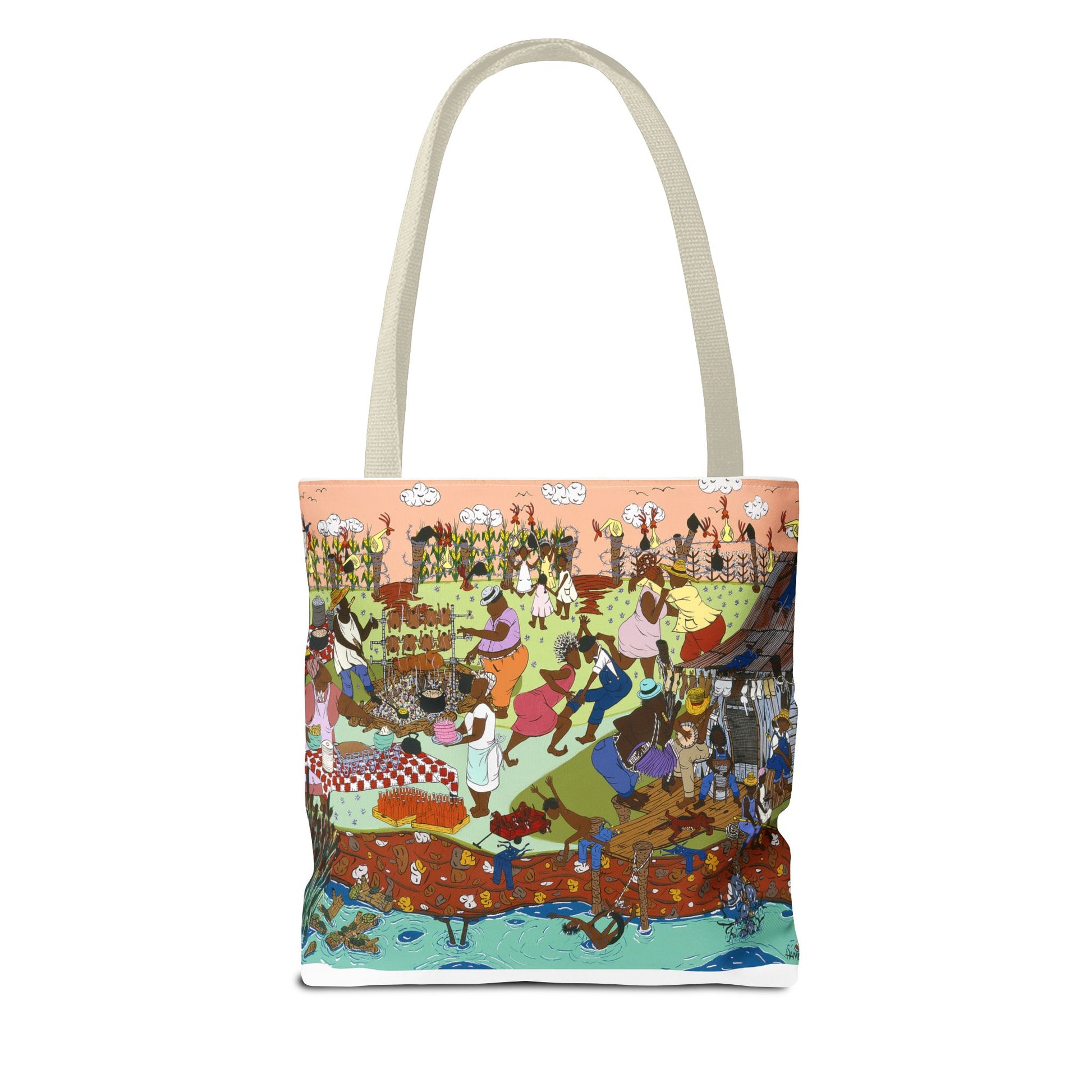 Vibrant Festival Tote Bag, Colorful Art Tote, Bohemian Tote for Shopping, Summer Beach Bag, Gift for Art Lovers