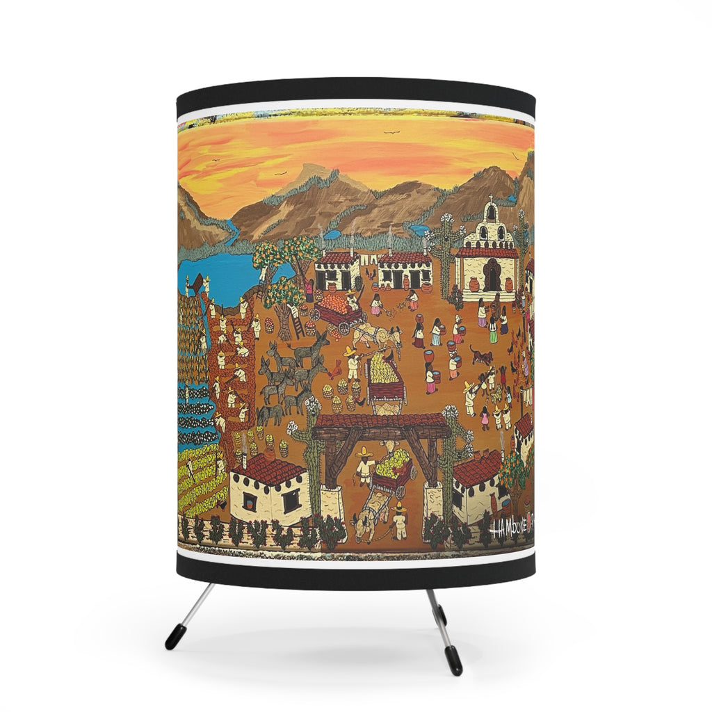 Cultural Tripod Lamp with Artistic High-Res Printed Shade, Unique Home Décor, Illuminating Table Light, Ethnic Gift for Art Lovers, [...]