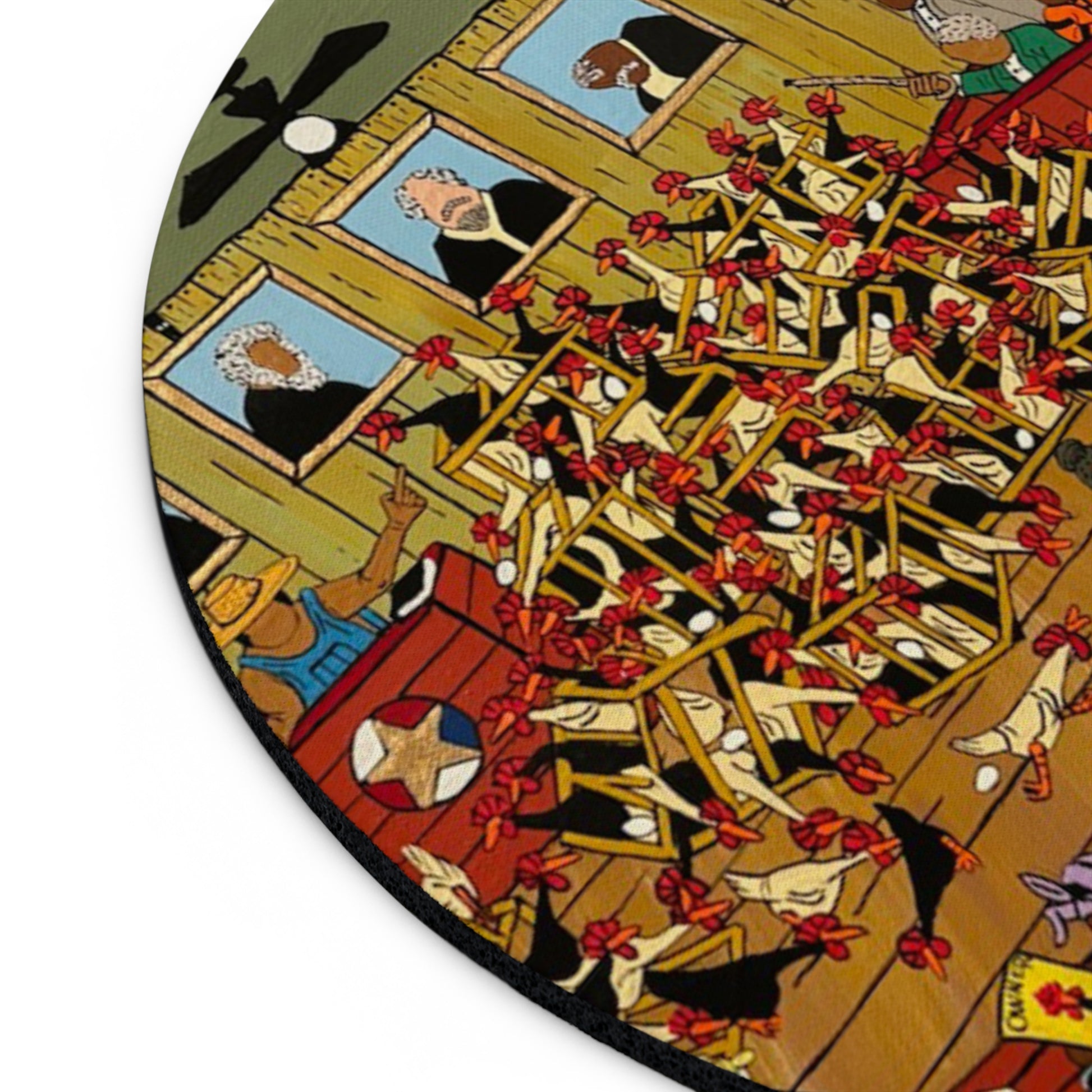 Whimsical Mouse Pad with Colorful Scene, Desk Accessory for Gamers, Office Gift, Fun Mousepad for Home & School