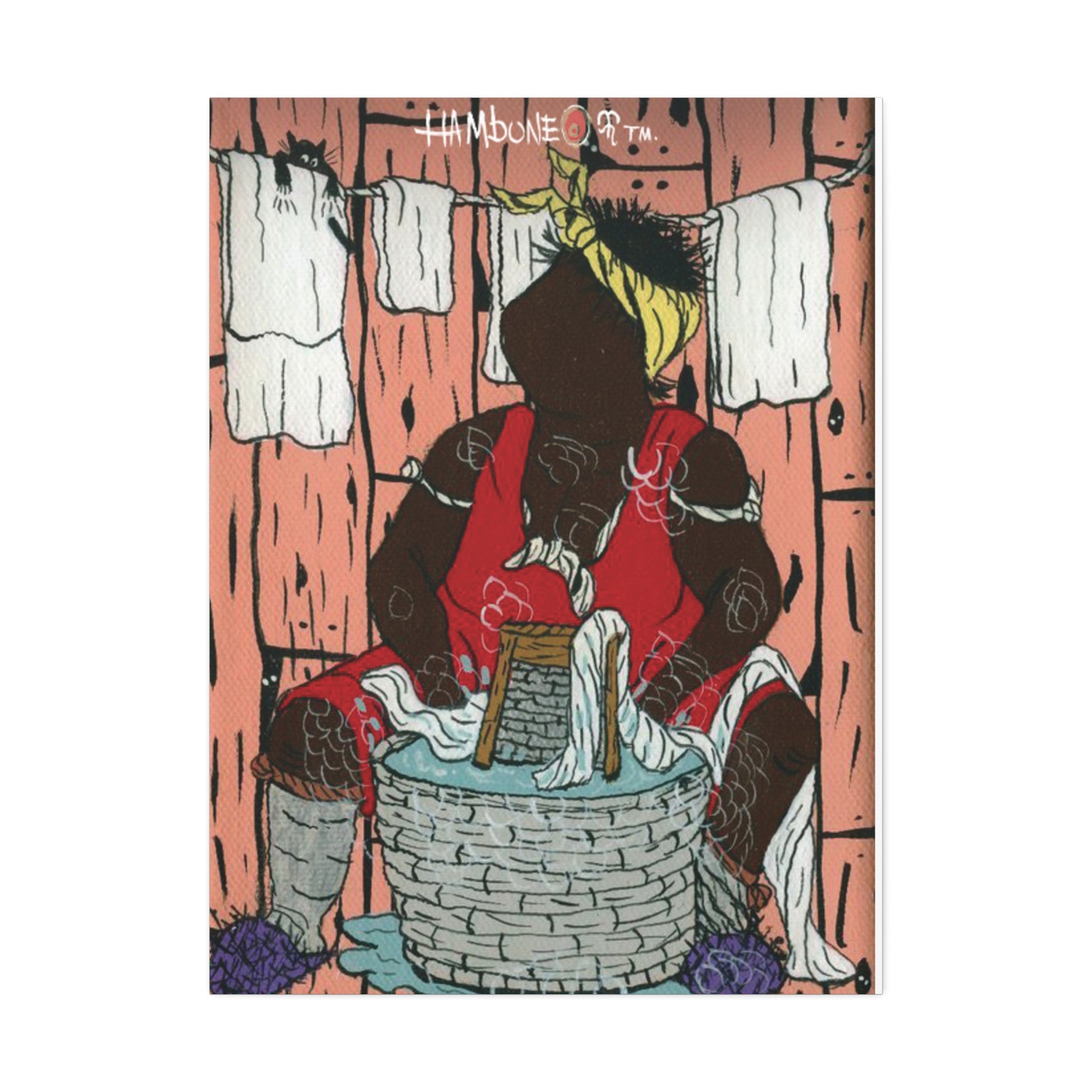 Colorful Canvas Wall Art Print, Home Decor, Black Culture, Vibrant Artwork, Gallery Display, Gift for Art Lovers