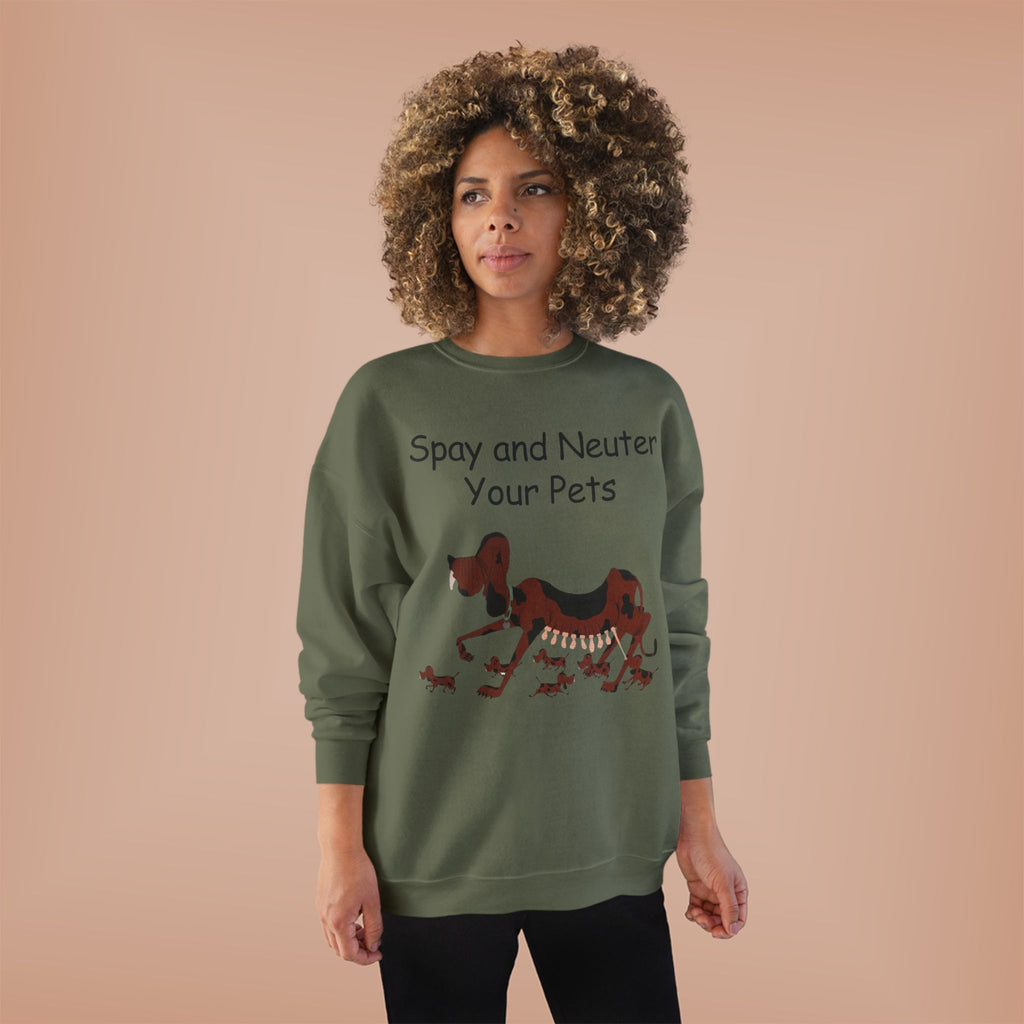 Pet Care Awareness Sweatshirt - Spay and Neuter Your Pets, Animal Lover Gift, Eco-Friendly Fashion, Dog Owner Apparel, Pet Advocacy Clothing