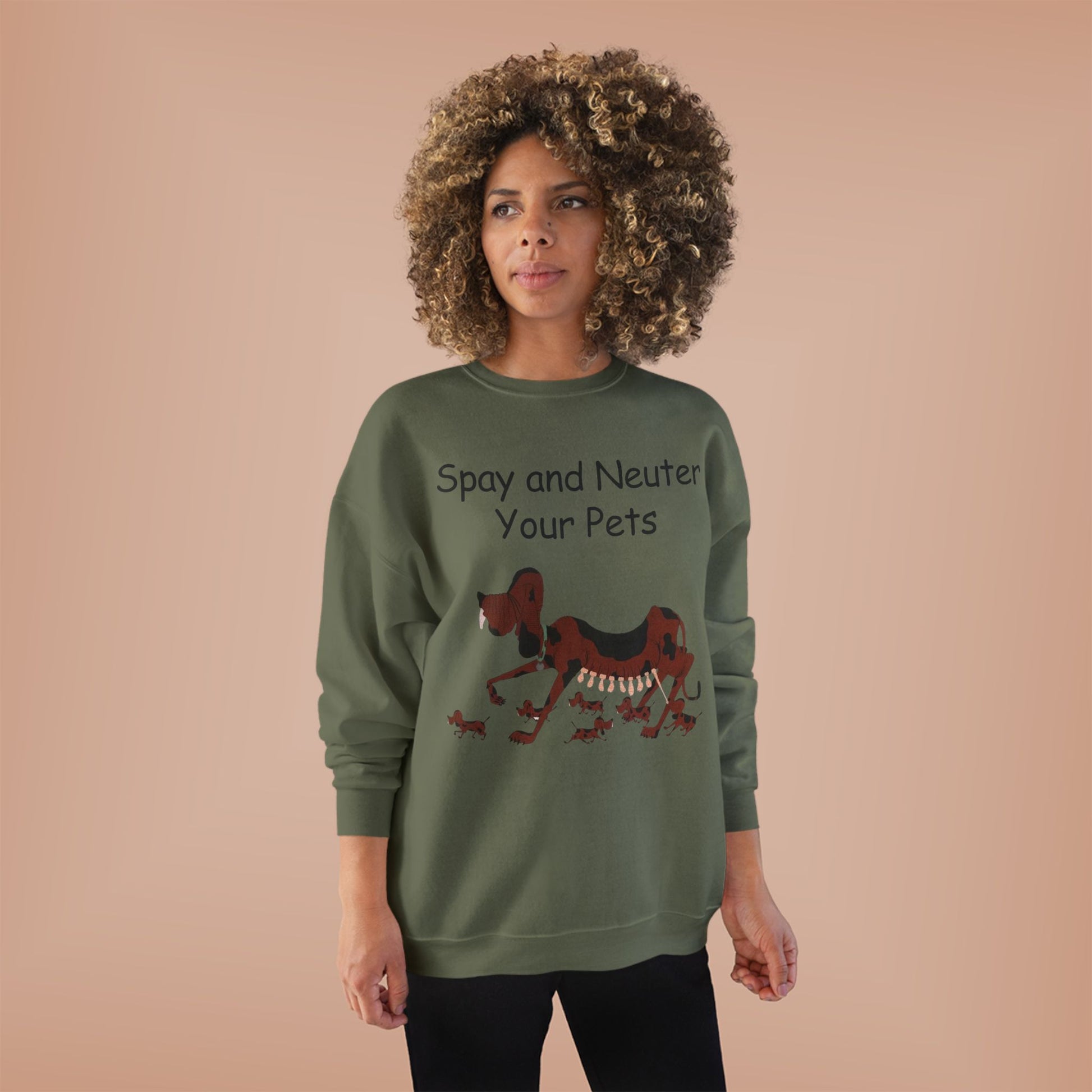 Pet Care Awareness Sweatshirt - Spay and Neuter Your Pets, Animal Lover Gift, Eco-Friendly Fashion, Dog Owner Apparel, Pet Advocacy Clothing