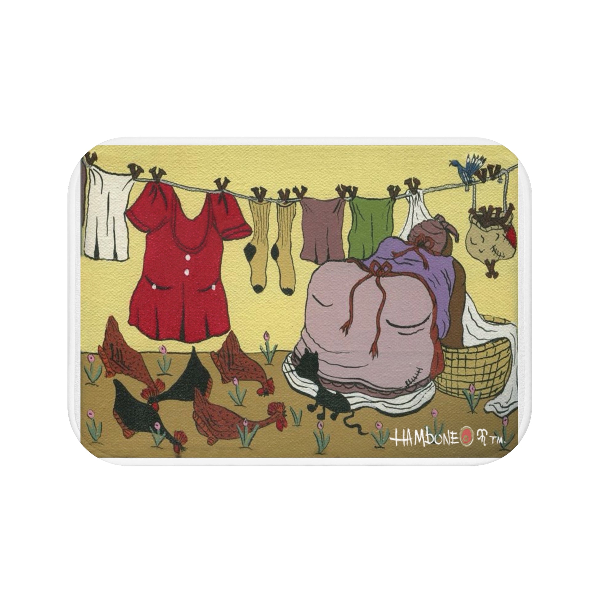 Charming Farmhouse Bath Mat, Country Decor, Vintage Style, Bathroom Rug, Gift for Farmhouse Lovers