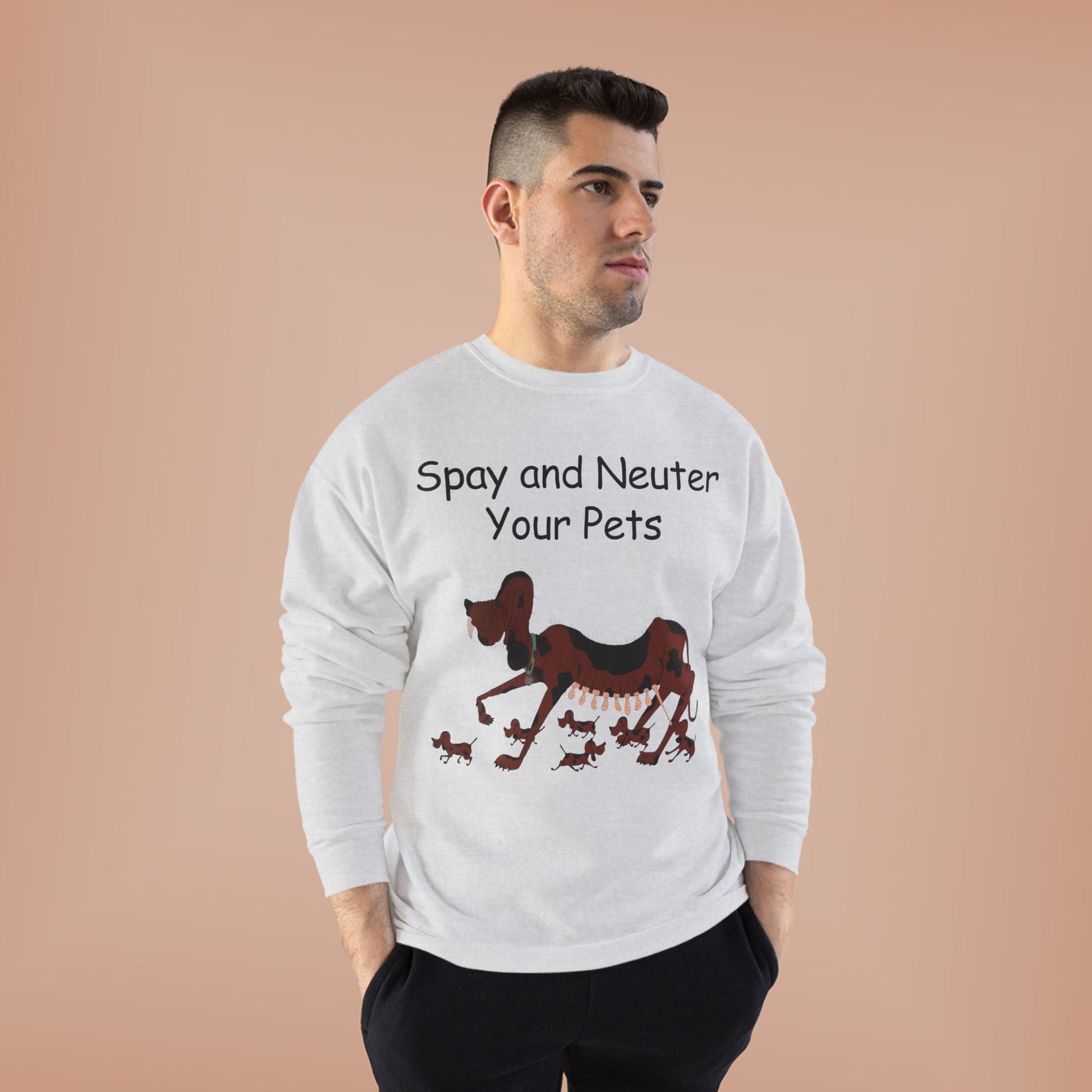 Pet Care Awareness Sweatshirt - Spay and Neuter Your Pets, Animal Lover Gift, Eco-Friendly Fashion, Dog Owner Apparel, Pet Advocacy Clothing