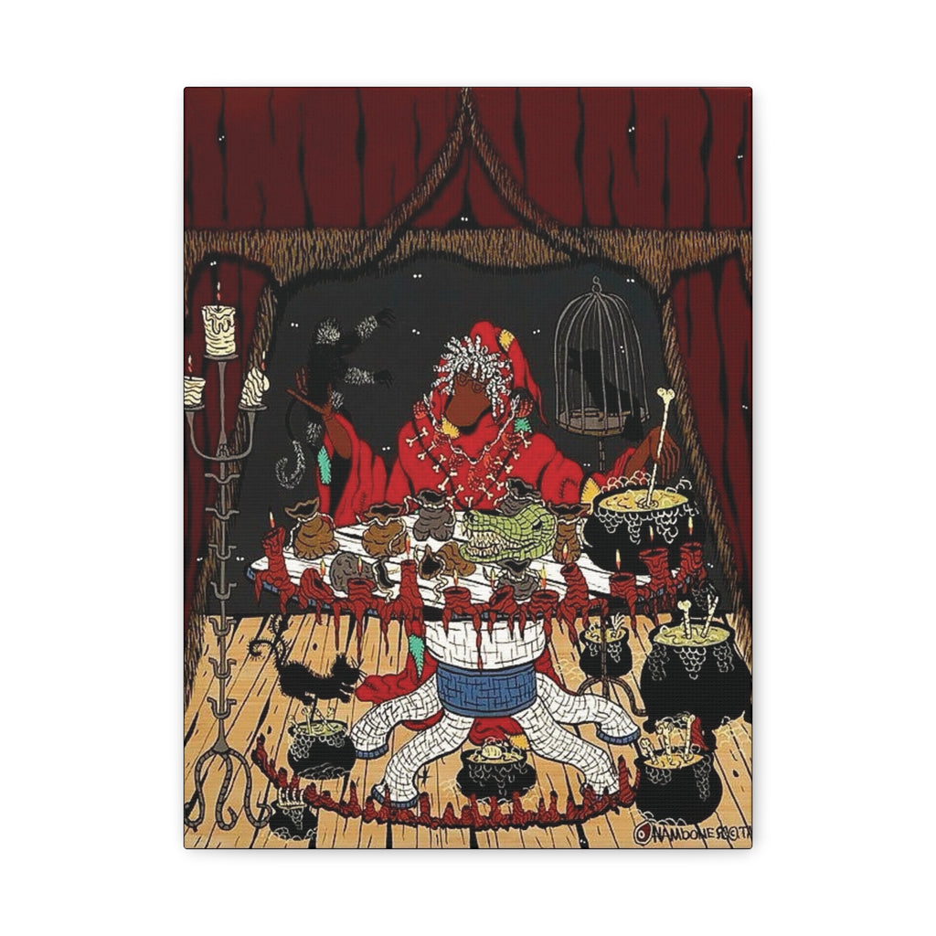 New Orleans Fortuneteller | Portrait Stretched Canvas Wall Art