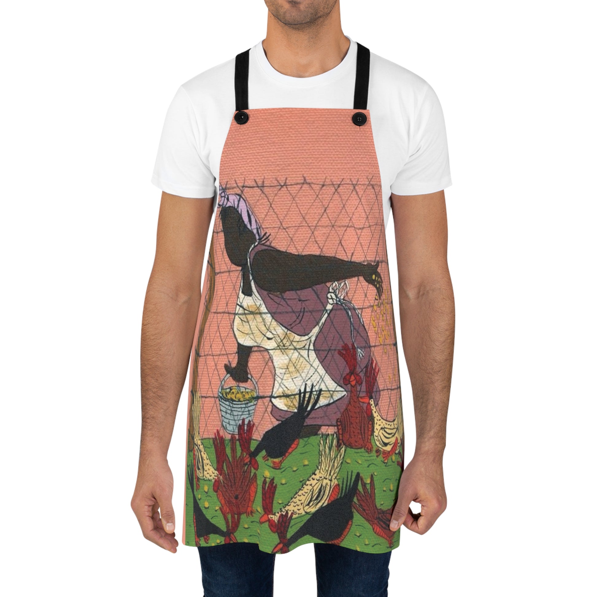 Charming Farmhouse Apron, Cooking Gift, Vintage Vibe, Kitchen Decor, Fun Cooking Attire, Home Chef Must-Have