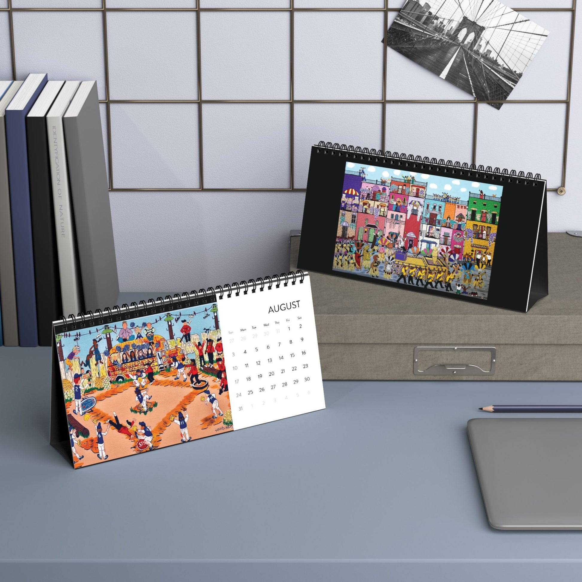 Desktop Calendar (2025 grid)