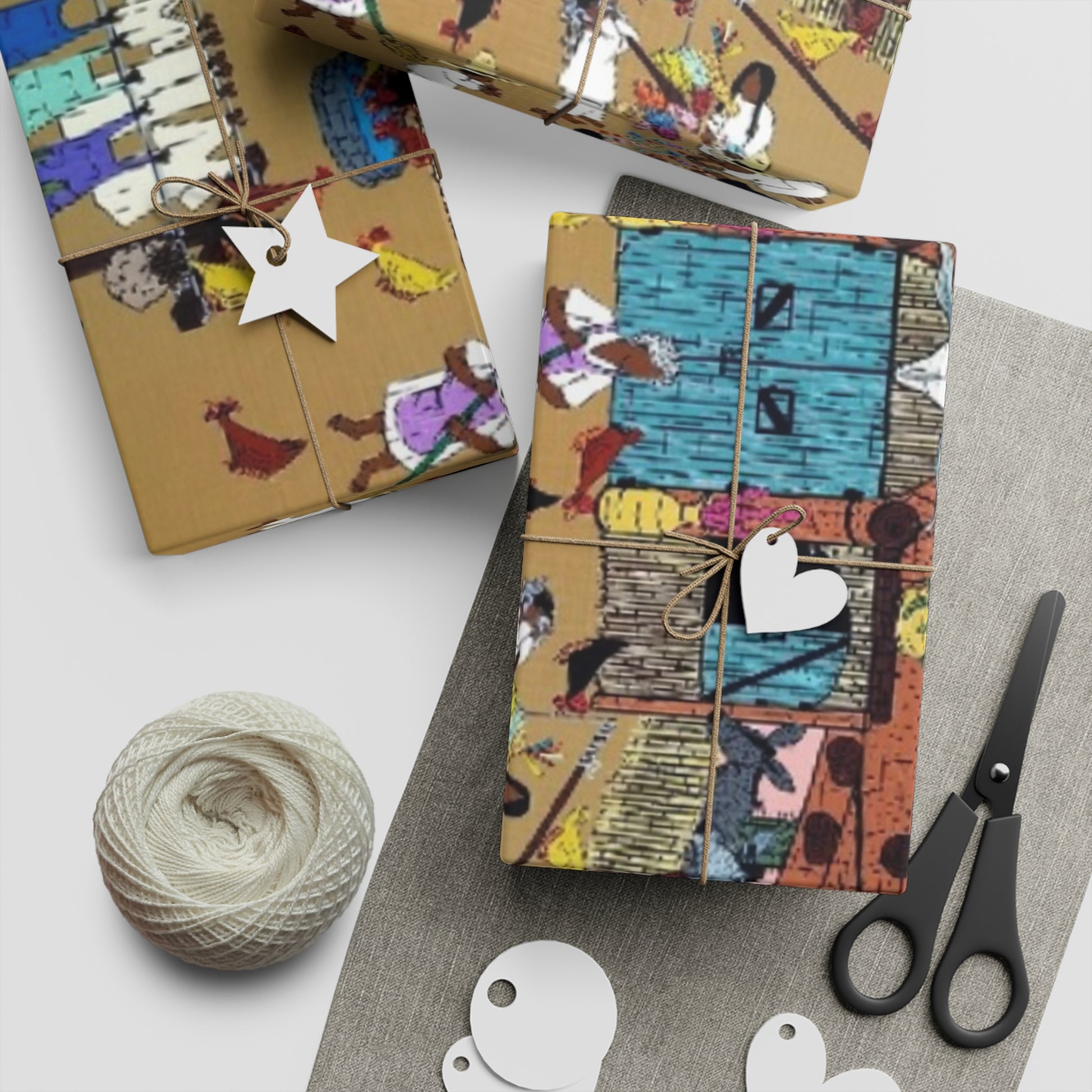 Vibrant Gift Wrapping Paper Sheets for Any Occasion, Colorful DIY Wrap, Unique Party Decor, Holiday Present Wrap, Artistic Gift Wrap