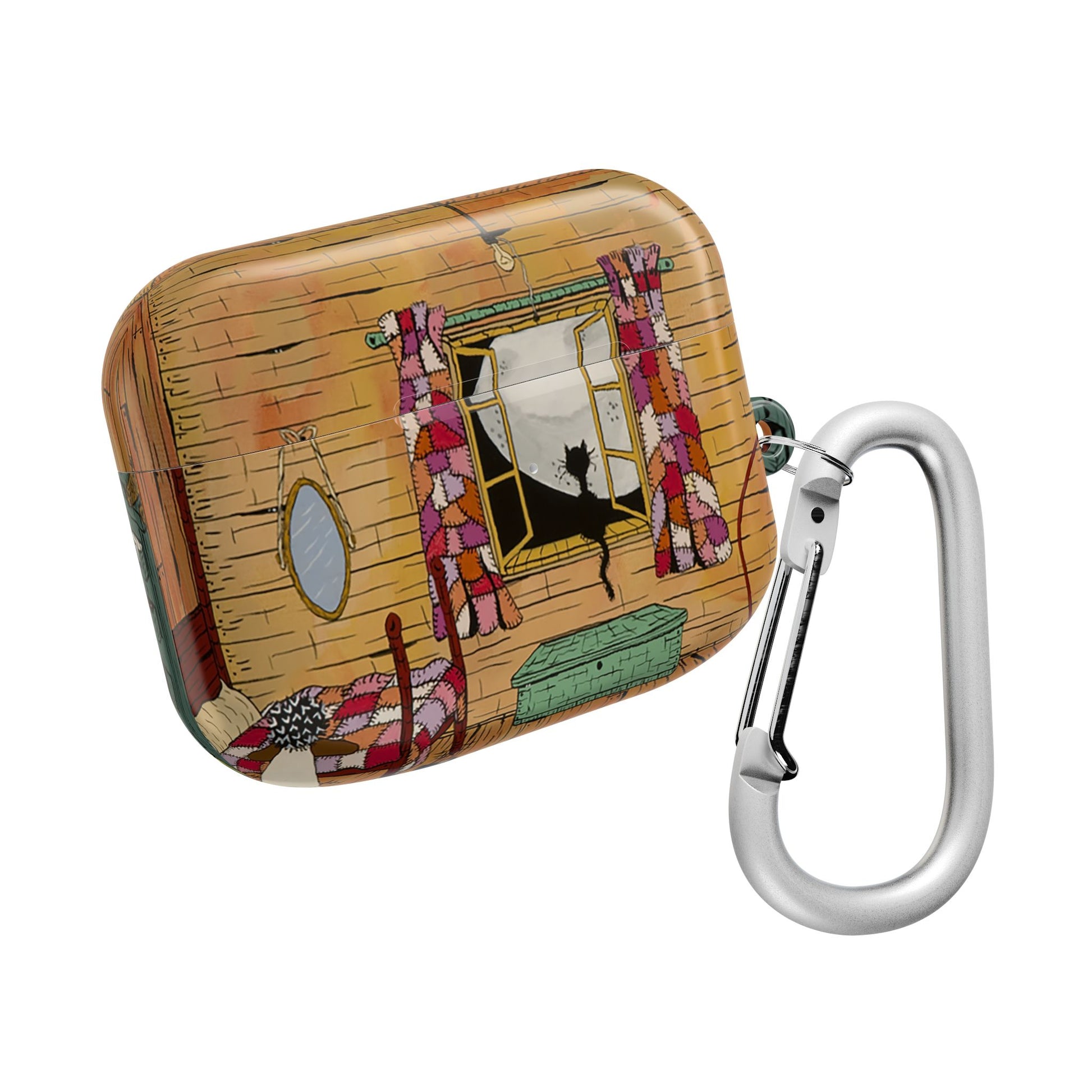 Charming Cat AirPod Case, Cute Cat Owner Gift, Customizable AirPods Cover, Gift for Animal Lovers, Unique Cat Art Case