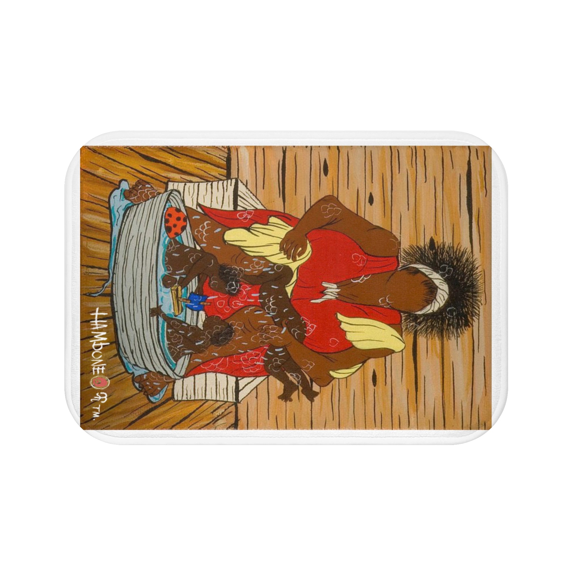 Vibrant Family Bath Mat - Colorful Bathroom Decor, Kids Bathing Elegance, Unique Gift for Mother's Day, Home Spa Essentials, Bathroom Rug