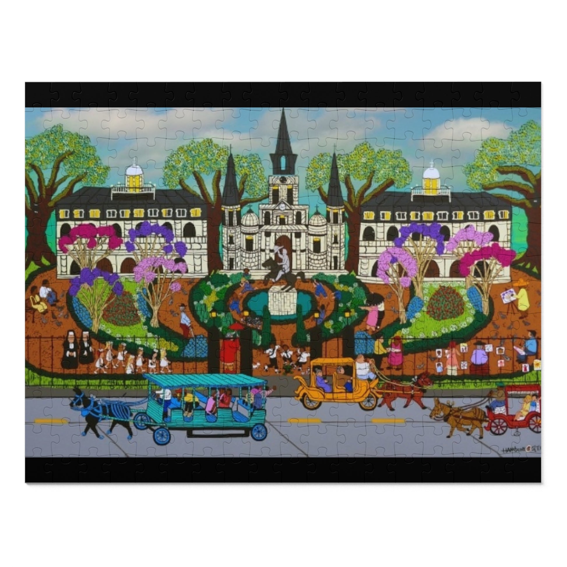 Vibrant Jigsaw Puzzle with Tin - Fun for Family Game Night, Unique Gift, Art Puzzle, Home Decor, Holiday Activity
