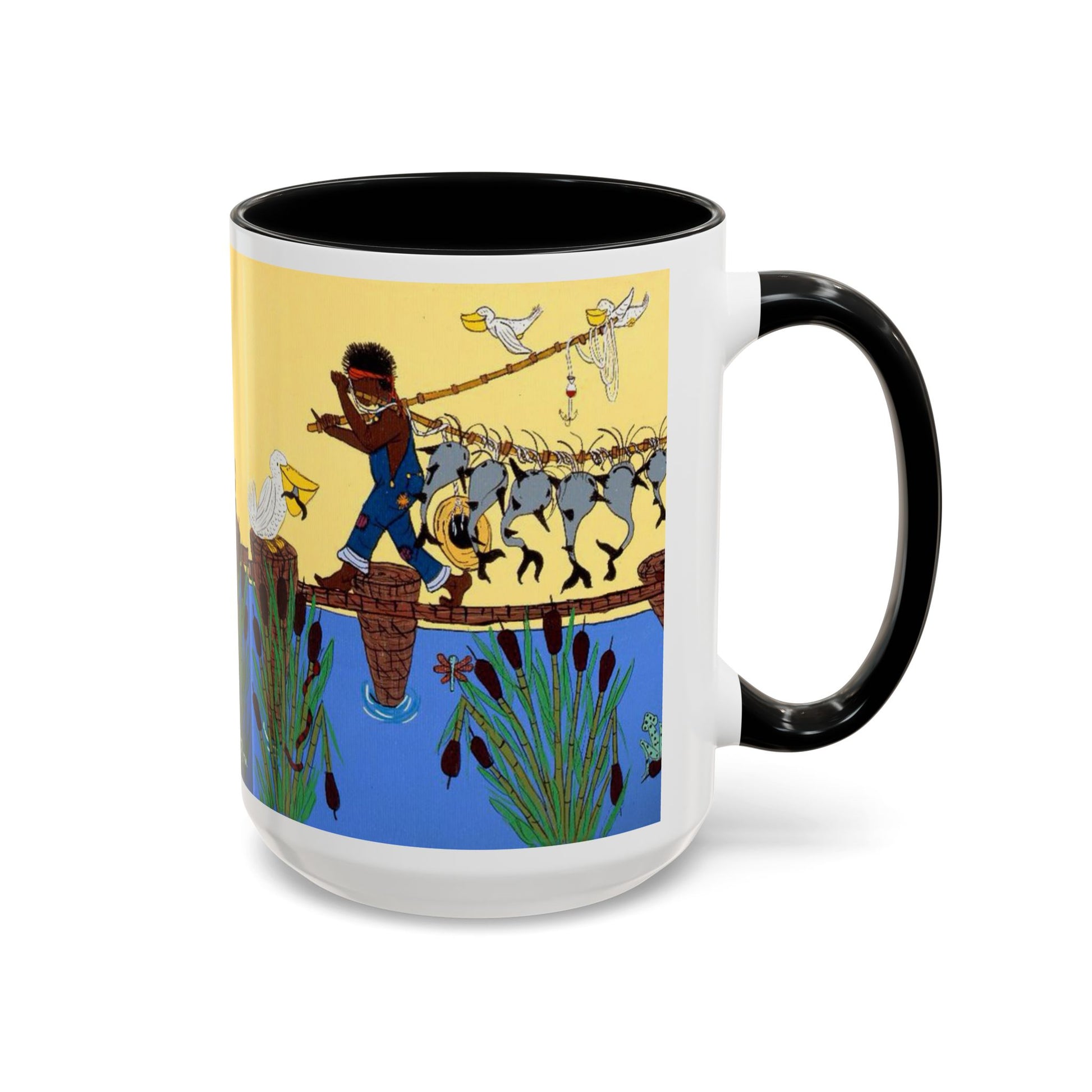 Vibrant Accent Coffee Mug with Artistic Farm Scene, Unique Gift for Farmers, Cozy Mornings, Home Decor, 11oz & 15oz