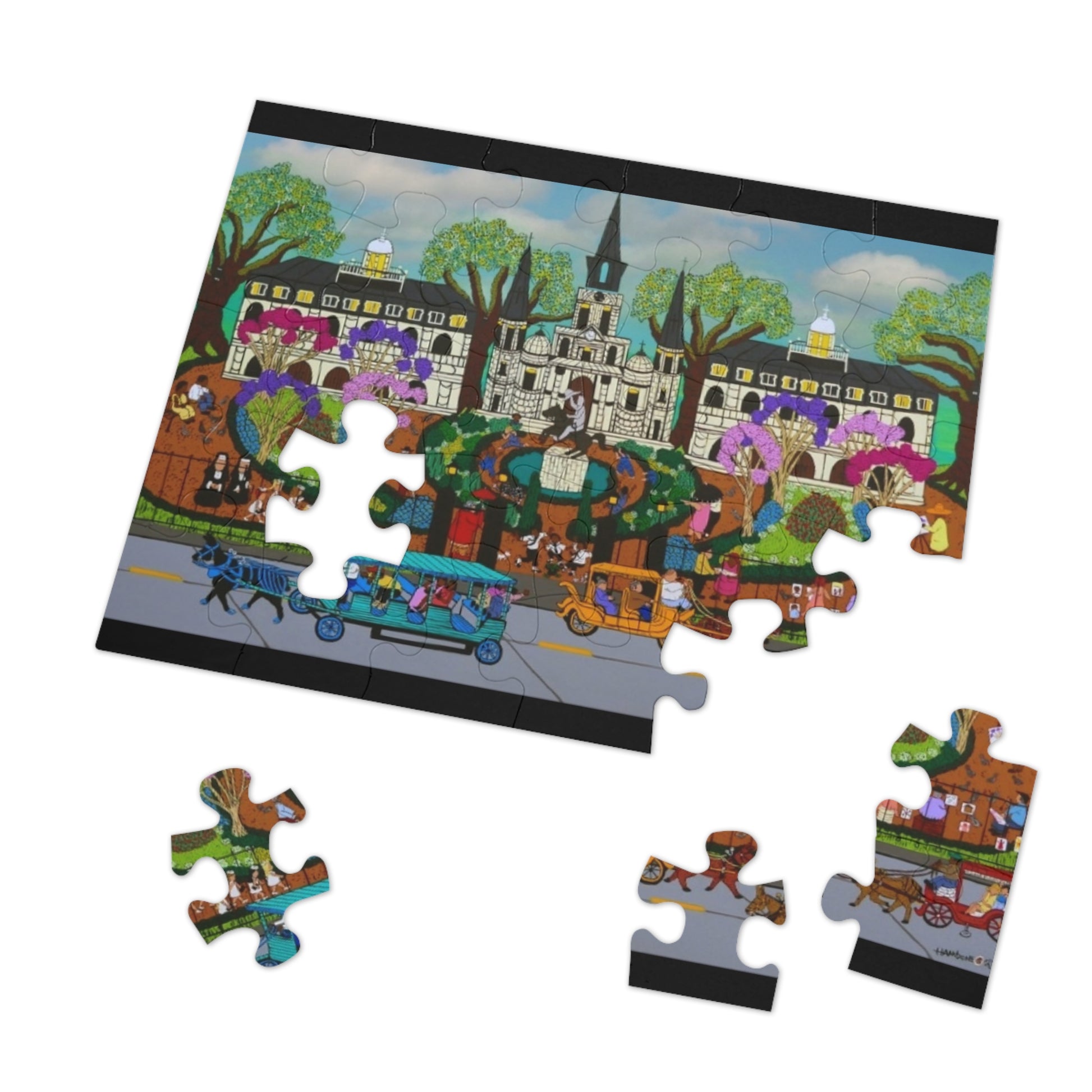 Vibrant Jigsaw Puzzle with Tin - Fun for Family Game Night, Unique Gift, Art Puzzle, Home Decor, Holiday Activity