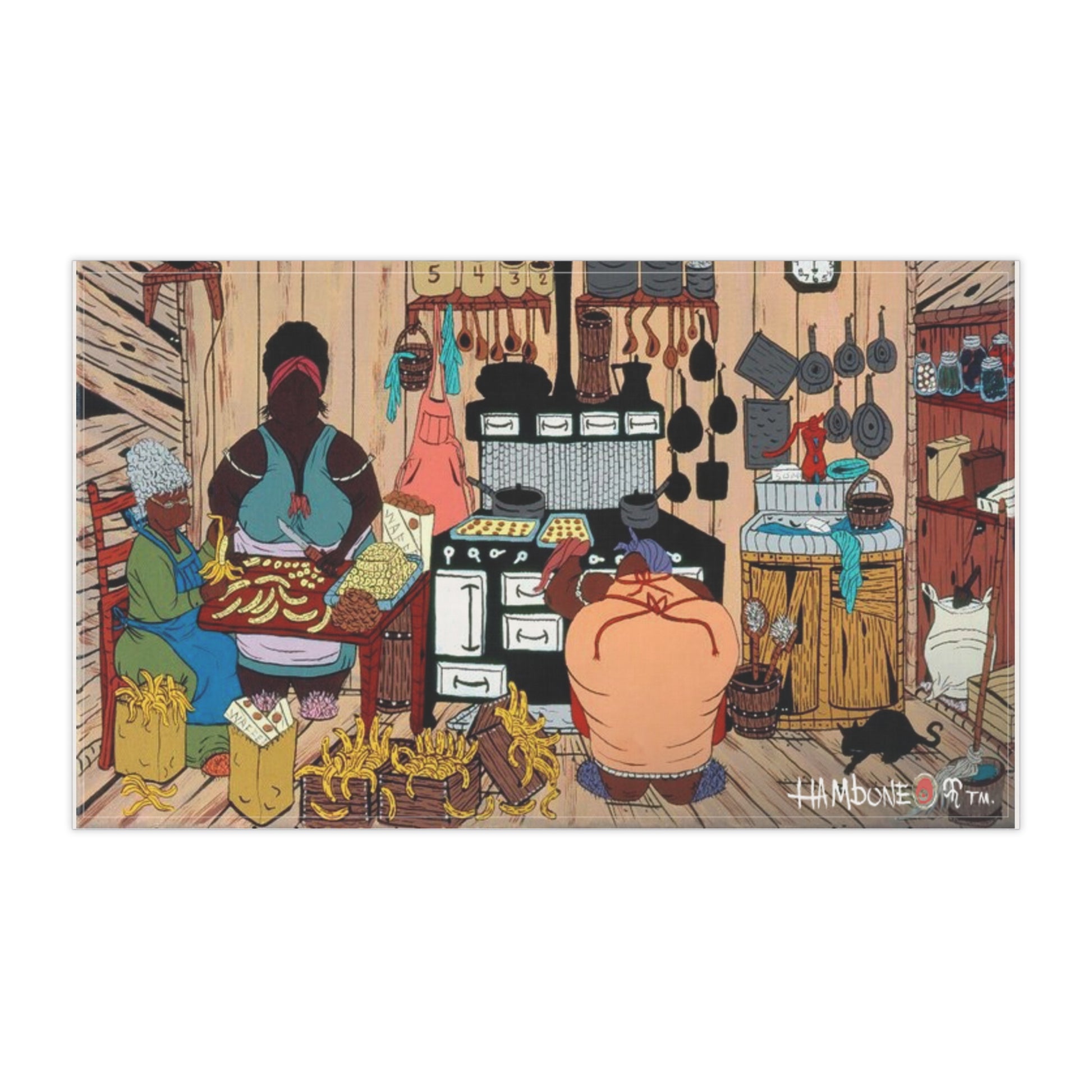 Whimsical Art Tea Towels, Colorful Kitchen Decor, Gift for Home Cooks, Vintage Style Tea Towels, Farmhouse Kitchen Accessories