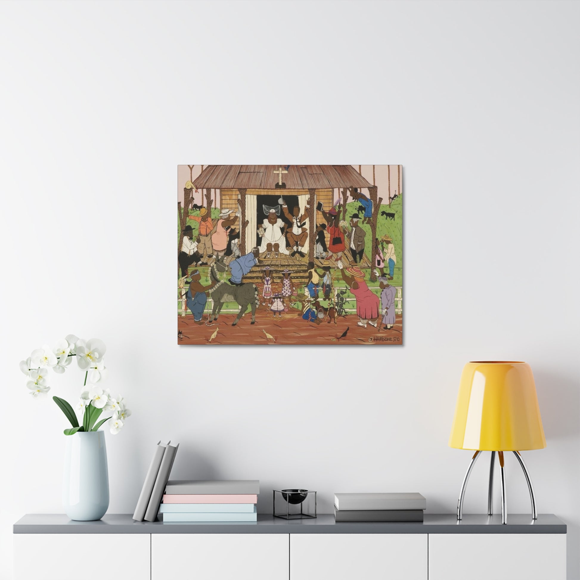 Black Wedding – “Jumping the Broom” | Stretched Canvas Wall Art