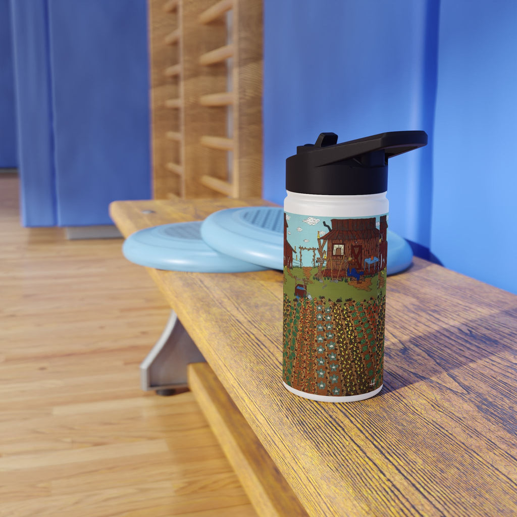 Farmhouse Scene Stainless Steel Water Bottle, Eco-Friendly Travel Flask, Outdoor Hydration, Great for Gifts, Gardening Lovers, Camping [...]