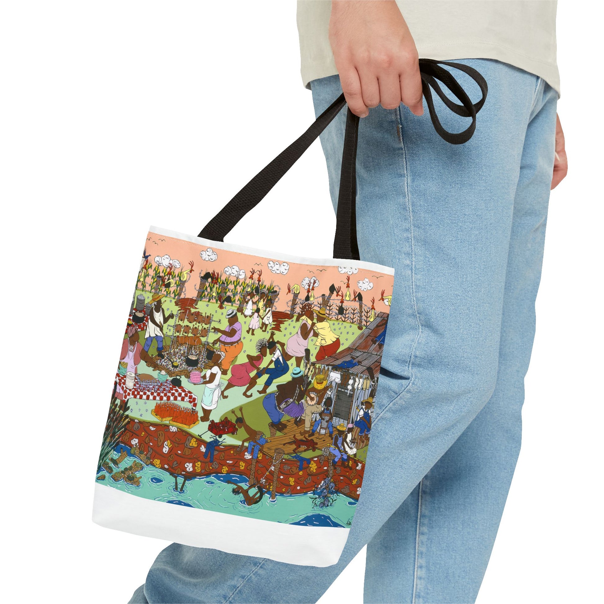 Vibrant Festival Tote Bag, Colorful Art Tote, Bohemian Tote for Shopping, Summer Beach Bag, Gift for Art Lovers