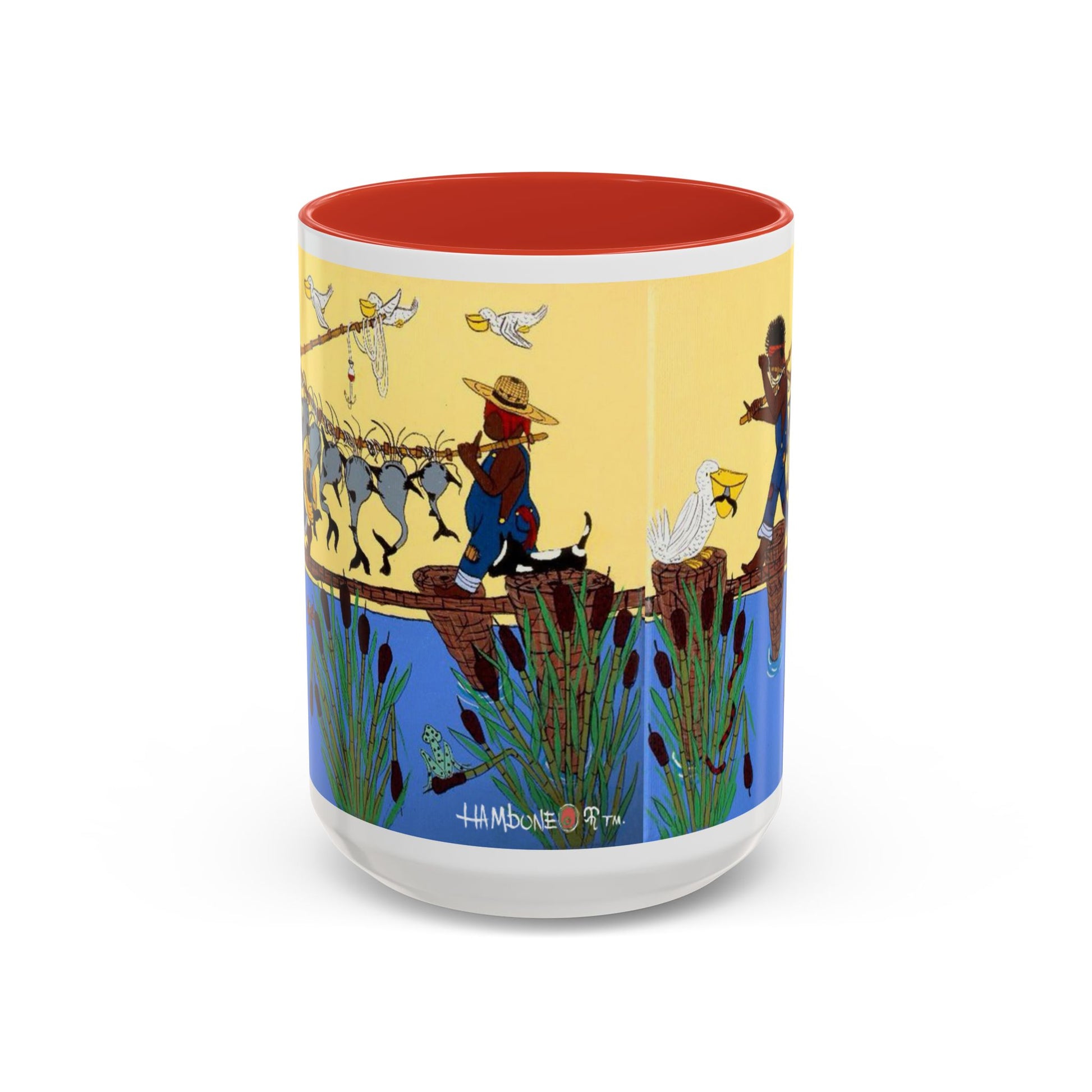 Vibrant Accent Coffee Mug with Artistic Farm Scene, Unique Gift for Farmers, Cozy Mornings, Home Decor, 11oz & 15oz