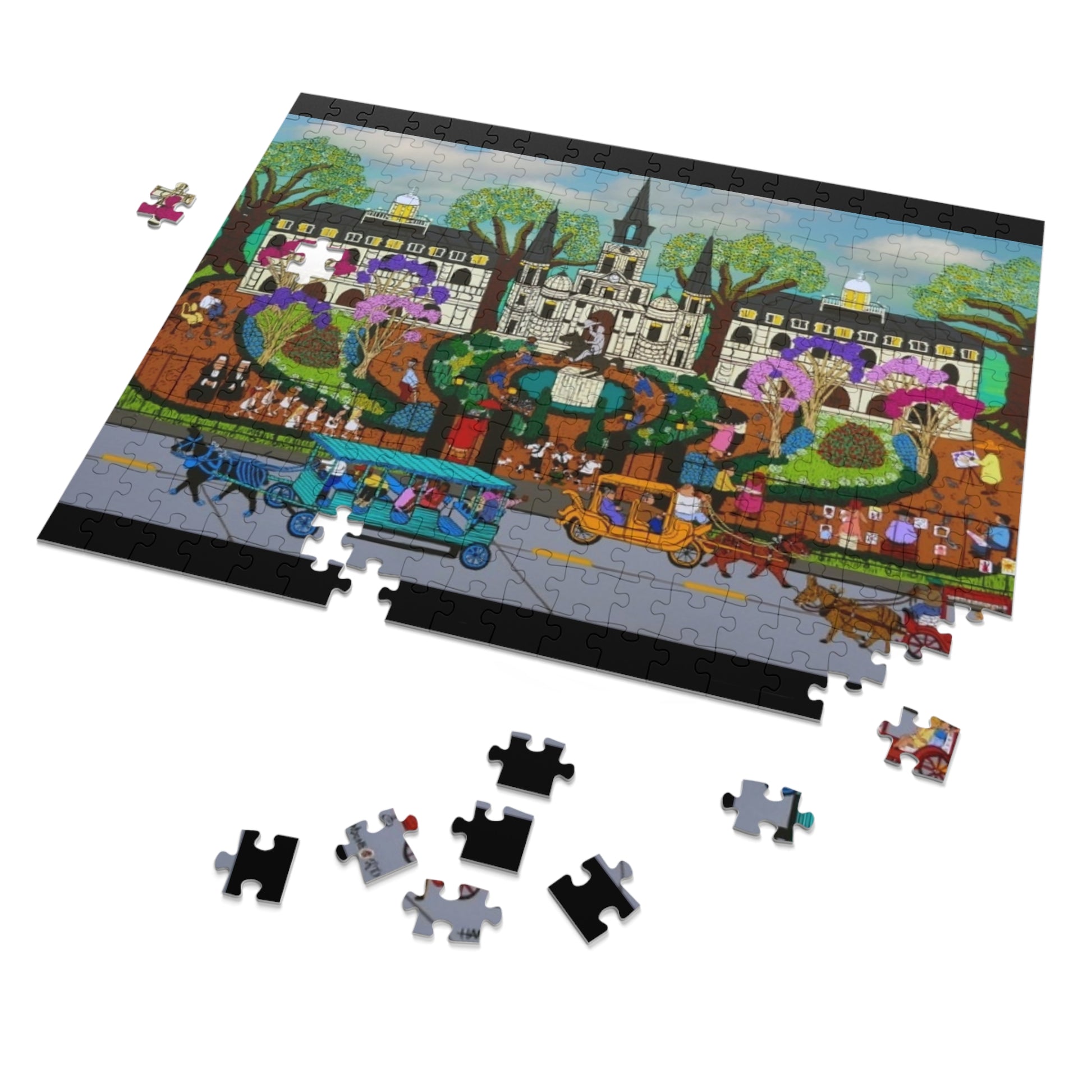 Vibrant Jigsaw Puzzle with Tin - Fun for Family Game Night, Unique Gift, Art Puzzle, Home Decor, Holiday Activity