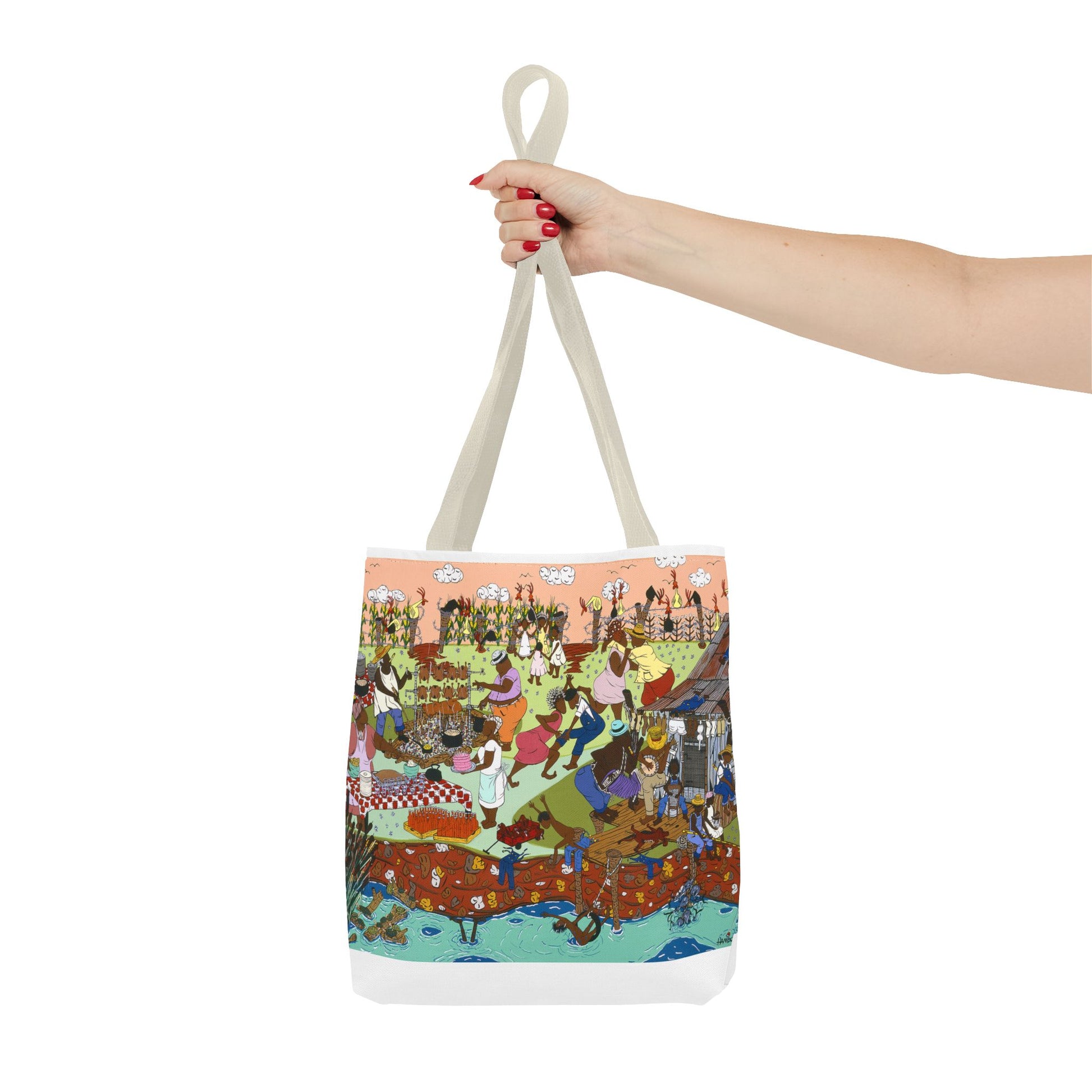 Vibrant Festival Tote Bag, Colorful Art Tote, Bohemian Tote for Shopping, Summer Beach Bag, Gift for Art Lovers