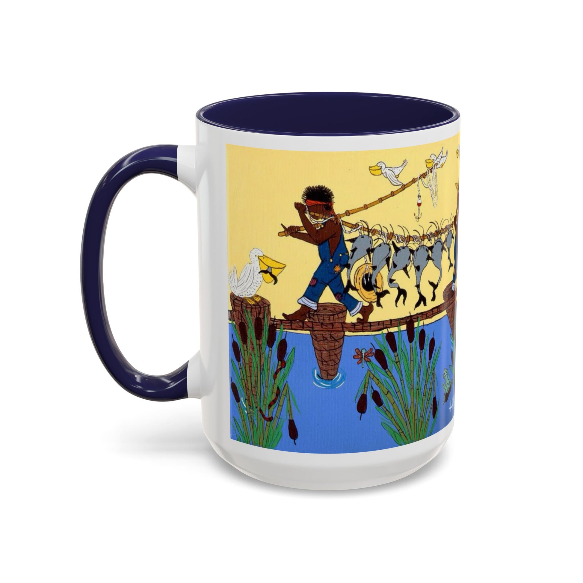 Vibrant Accent Coffee Mug with Artistic Farm Scene, Unique Gift for Farmers, Cozy Mornings, Home Decor, 11oz & 15oz