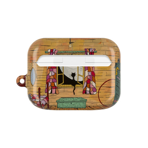 Charming Cat AirPod Case, Cute Cat Owner Gift, Customizable AirPods Cover, Gift for Animal Lovers, Unique Cat Art Case
