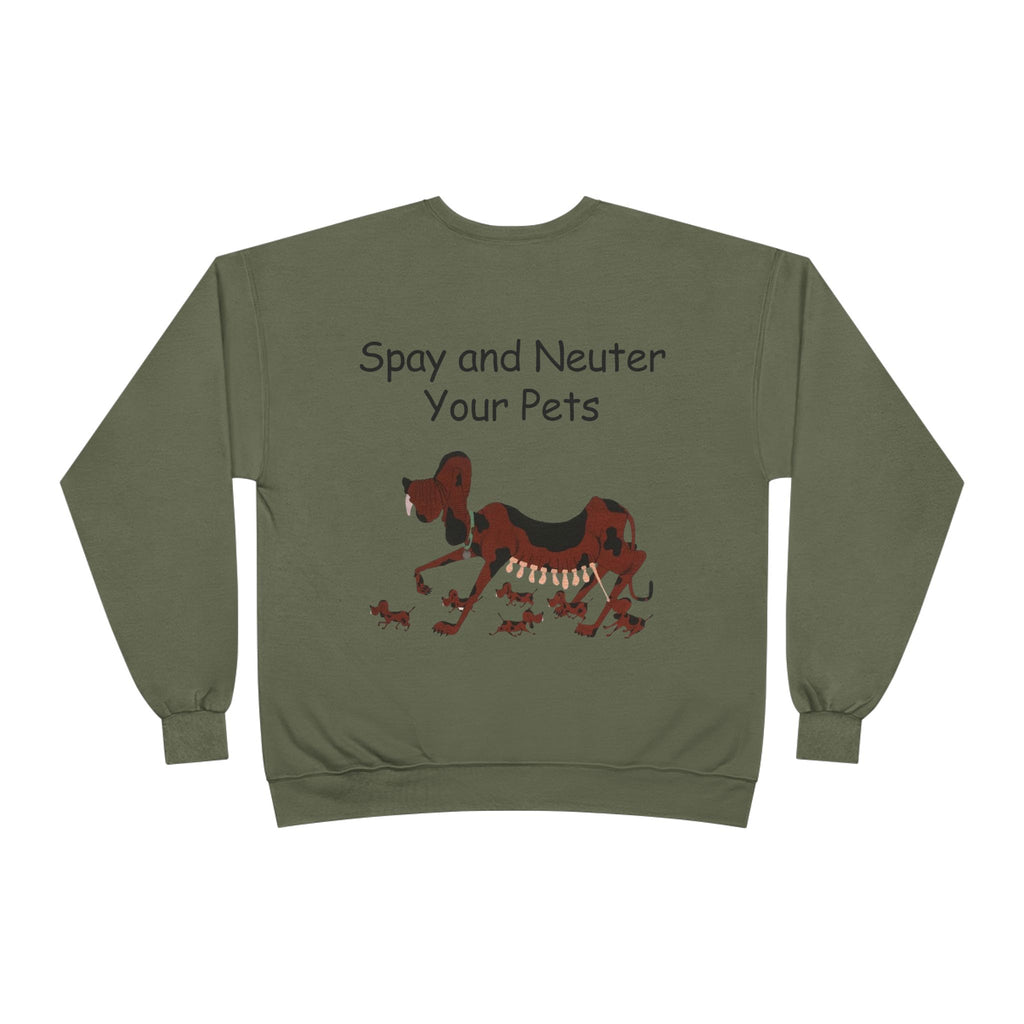 Pet Care Awareness Sweatshirt - Spay and Neuter Your Pets, Animal Lover Gift, Eco-Friendly Fashion, Dog Owner Apparel, Pet Advocacy Clothing