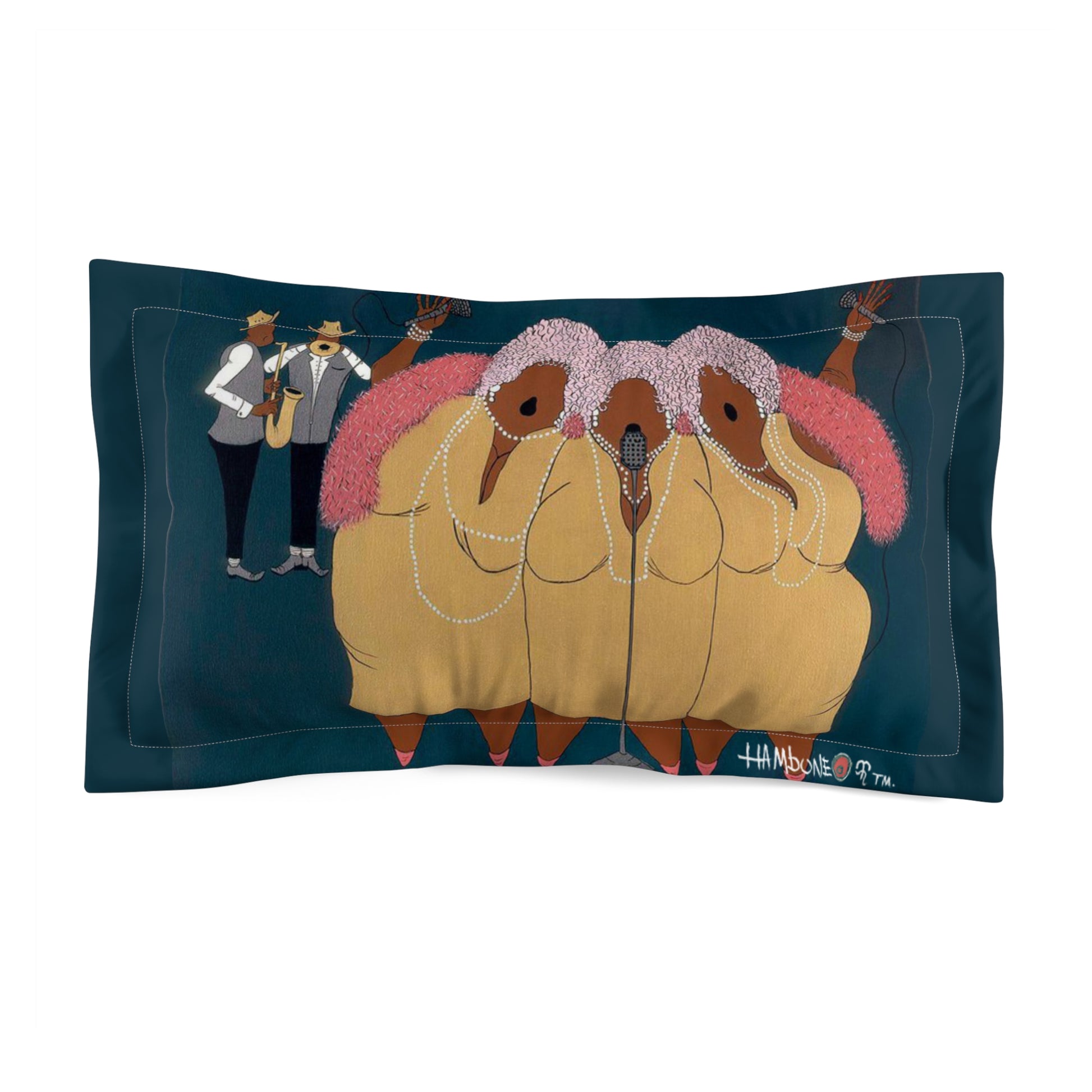 Whimsical Microfiber Pillow Sham with Musical Sheep Design, Cozy Bedroom Decor, Unique Gift for Music Lovers, Home Textile, Artful [...]