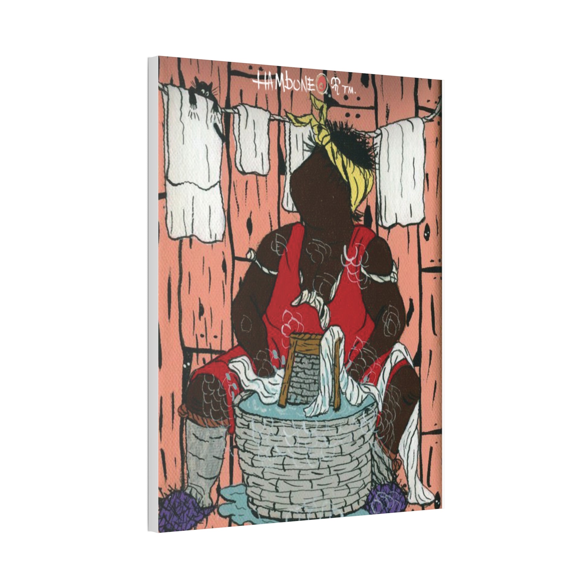 Colorful Canvas Wall Art Print, Home Decor, Black Culture, Vibrant Artwork, Gallery Display, Gift for Art Lovers