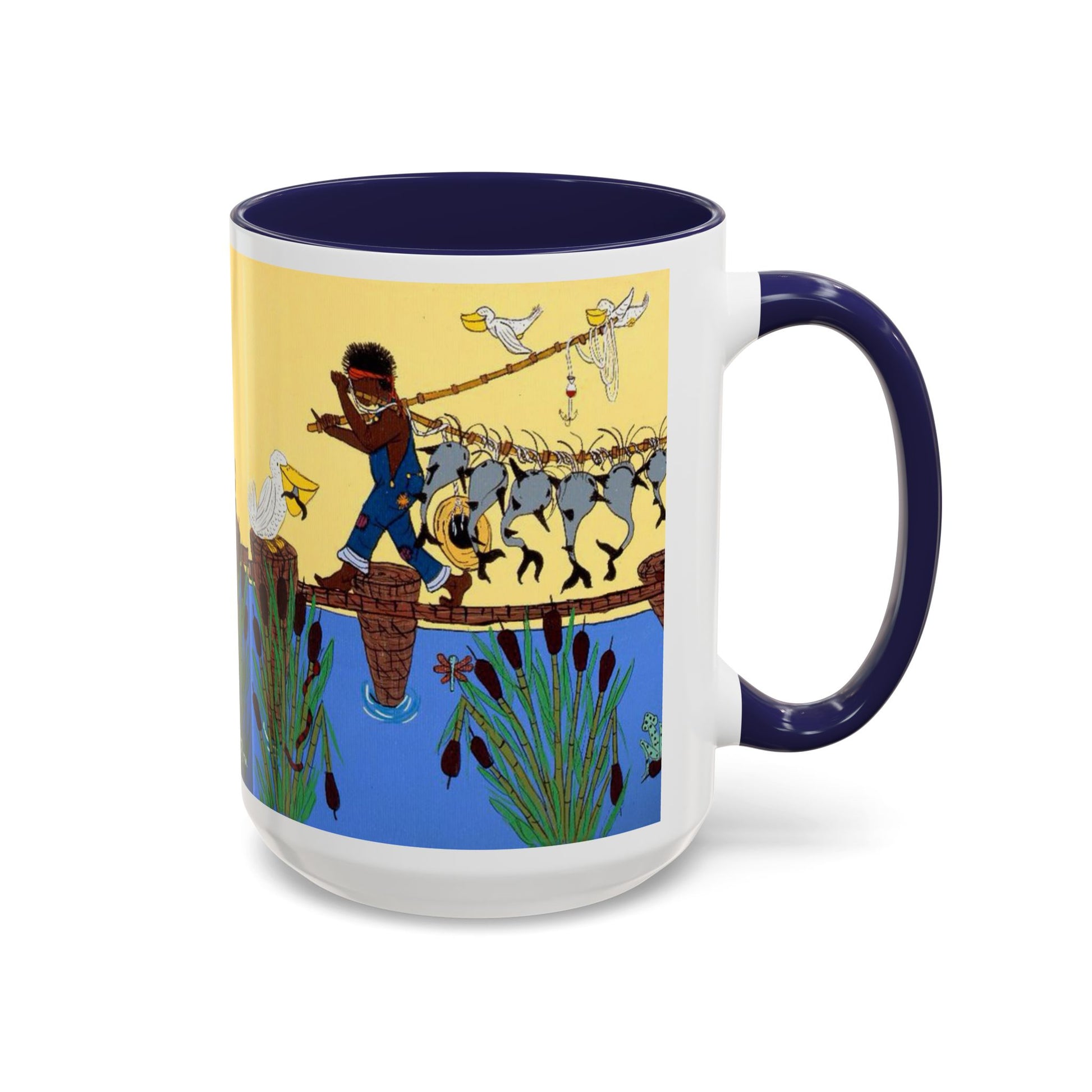 Vibrant Accent Coffee Mug with Artistic Farm Scene, Unique Gift for Farmers, Cozy Mornings, Home Decor, 11oz & 15oz