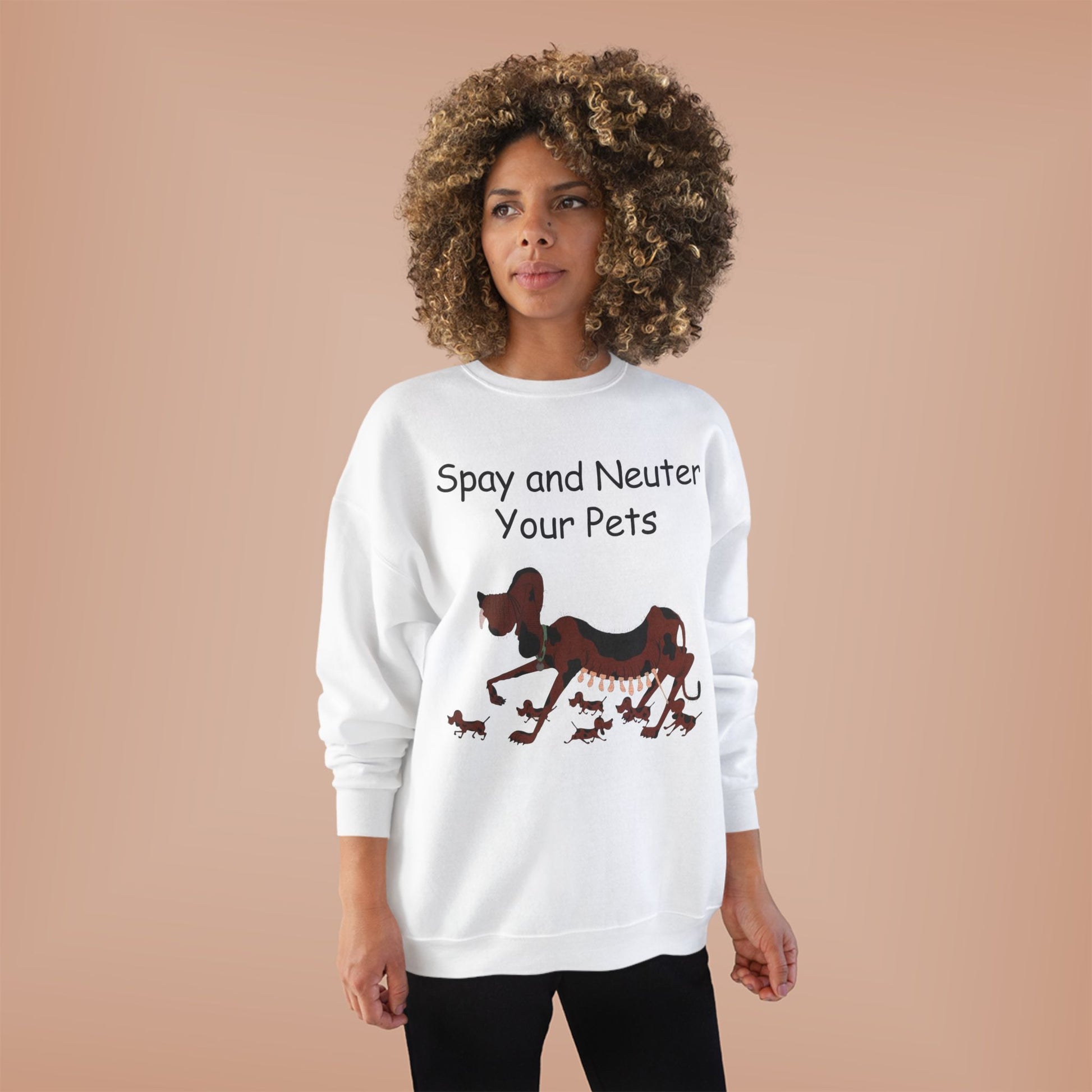 Pet Care Awareness Sweatshirt - Spay and Neuter Your Pets, Animal Lover Gift, Eco-Friendly Fashion, Dog Owner Apparel, Pet Advocacy Clothing